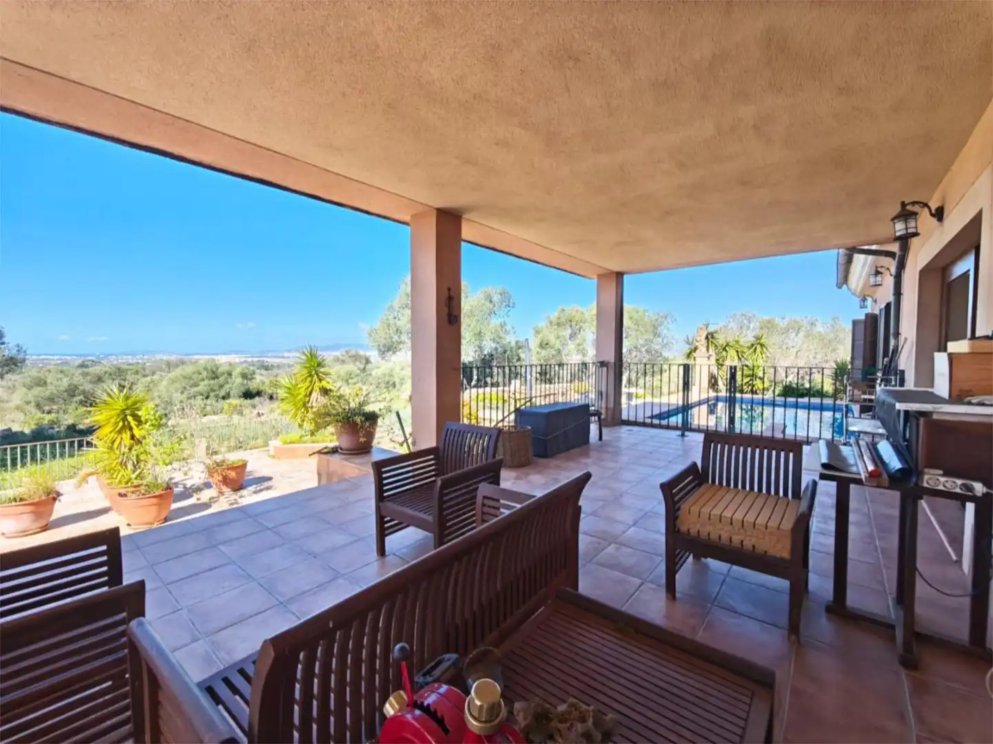 Terrasse von Wohnung zum Verkauf in  Palma de Mallorca mit Klimaanlage, Terrasse und Schwimmbad