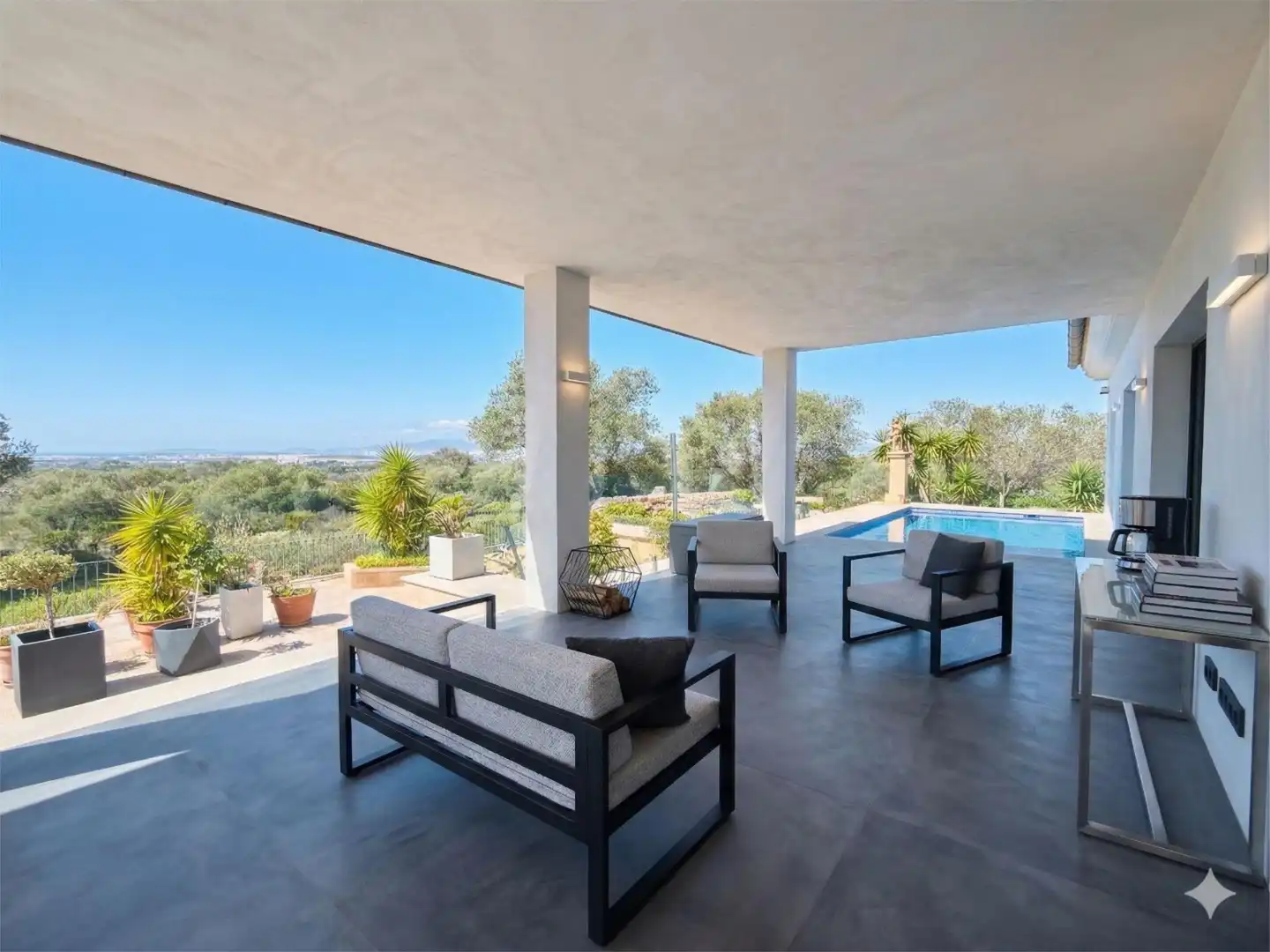 Terrasse von Wohnung zum Verkauf in  Palma de Mallorca mit Klimaanlage, Terrasse und Schwimmbad