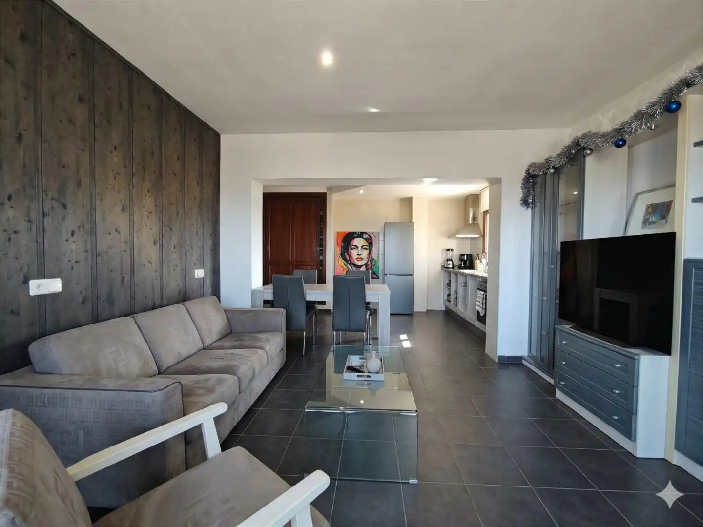 Wohnzimmer von Wohnung zum Verkauf in  Palma de Mallorca mit Klimaanlage, Terrasse und Schwimmbad