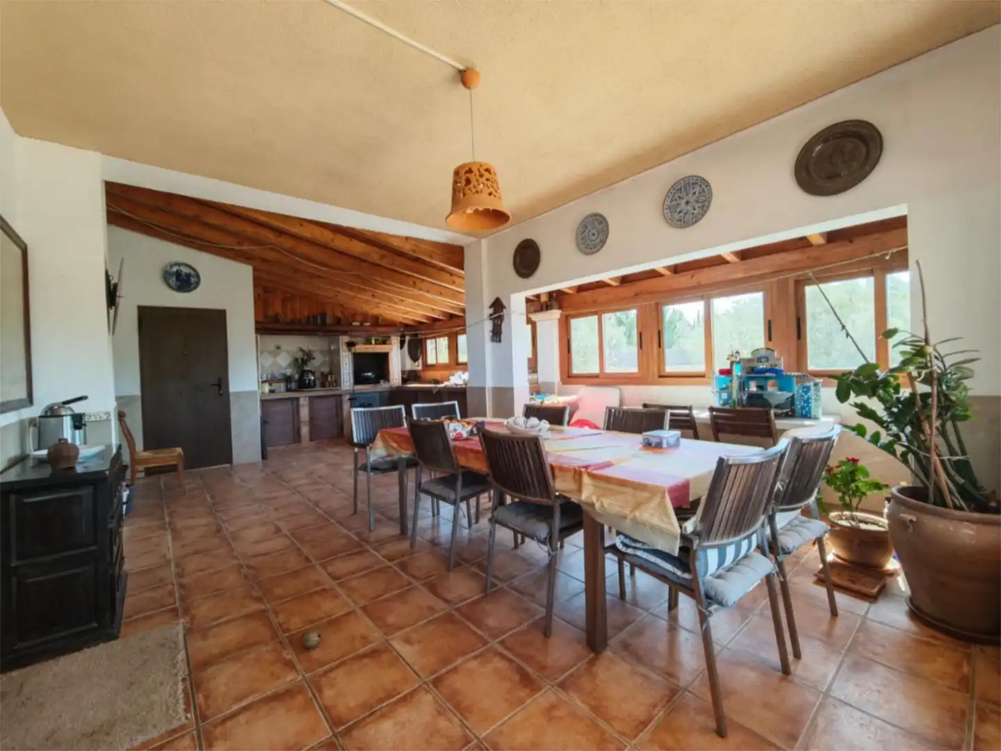 Esszimmer von Wohnung zum Verkauf in  Palma de Mallorca mit Klimaanlage, Terrasse und Schwimmbad