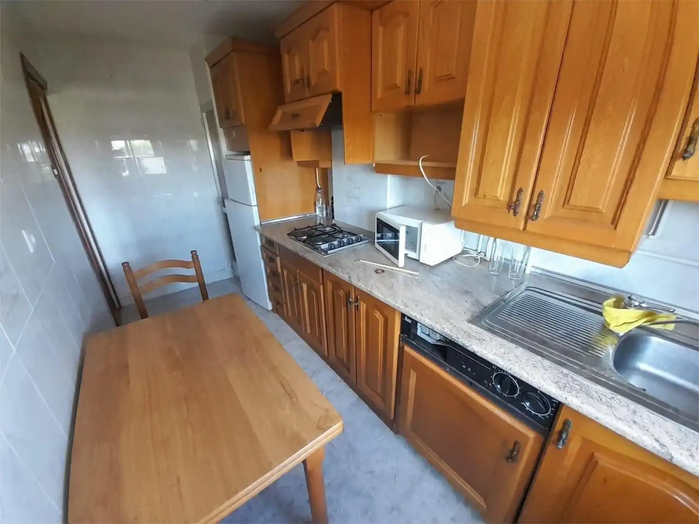 Kitchen of Flat for sale in Palencia Capital  with Heating, Parquet flooring and Furnished