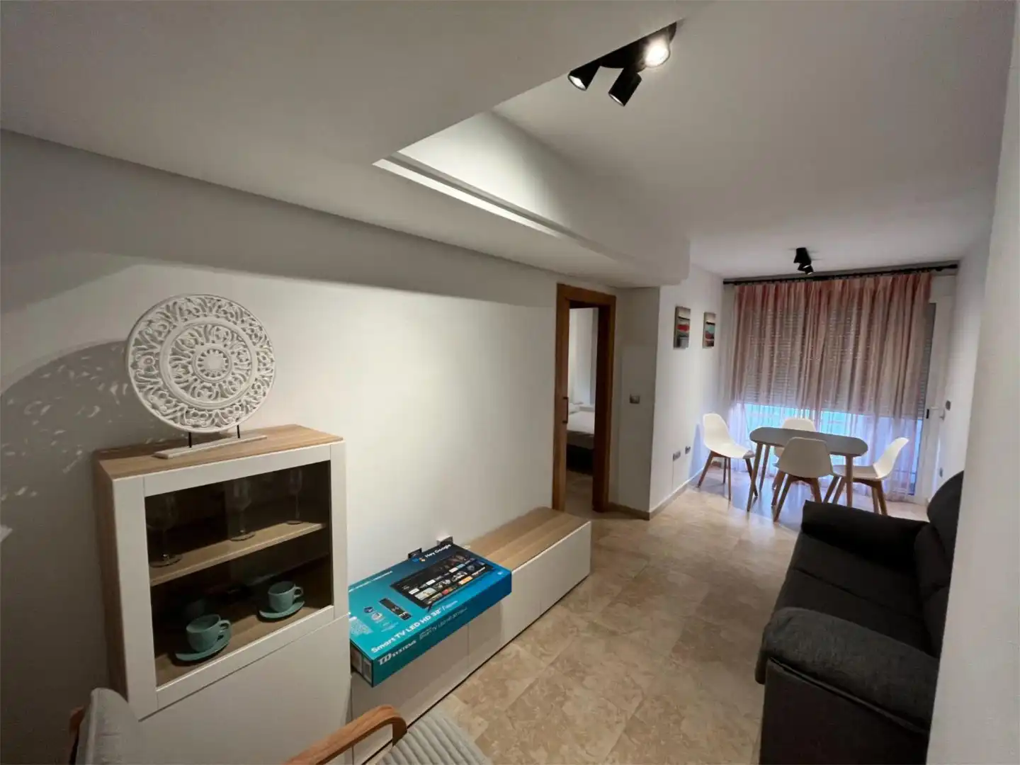 Living room of Flat for sale in  Murcia Capital  with Air Conditioner, Terrace and Balcony