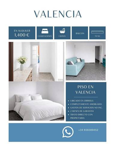Piso en Alquiler en Carrer de Sant Vicent de Paül, 20 en Els Orriols