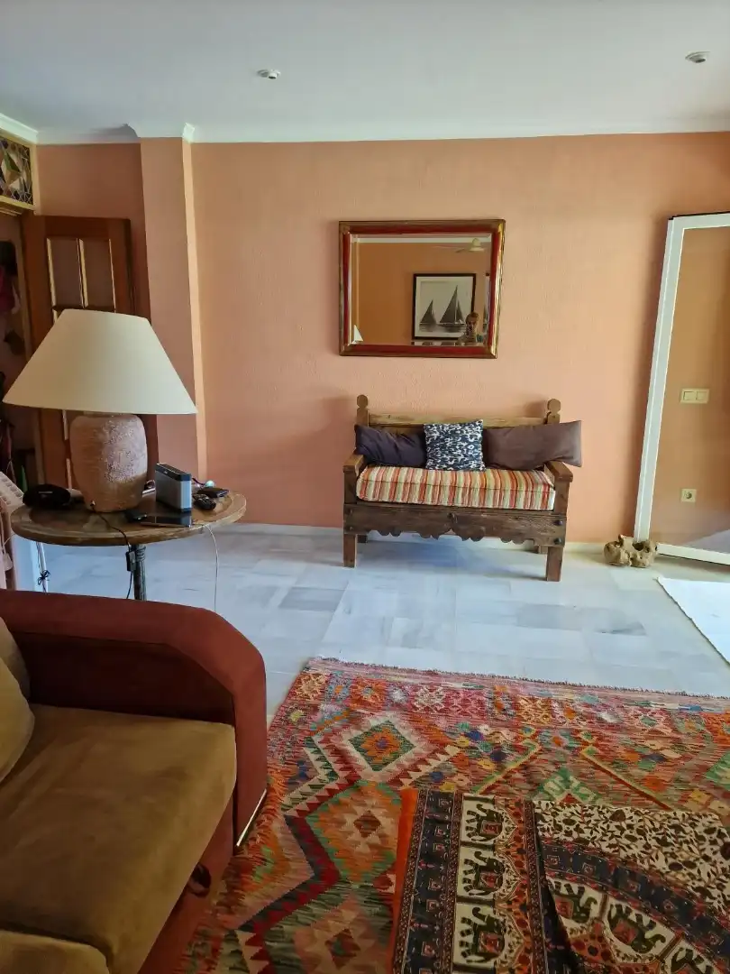 Wohnzimmer von Einfamilien-Reihenhaus zum Verkauf in Chiclana de la Frontera mit Klimaanlage, Terrasse und Balkon