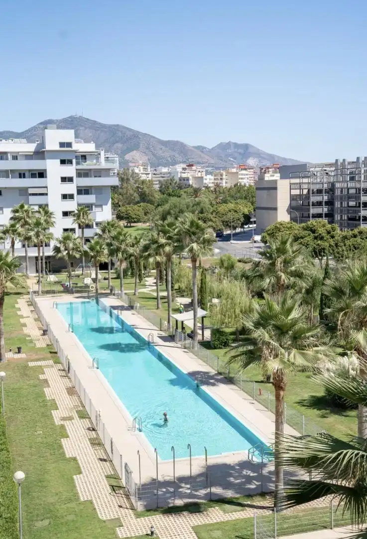 Flat for sale in Calle San Manuel, 7, Castillo Sohail - Myramar Exterior view of Flat for sale in Fuengirola with Air Conditioner, Private garden and Terrace