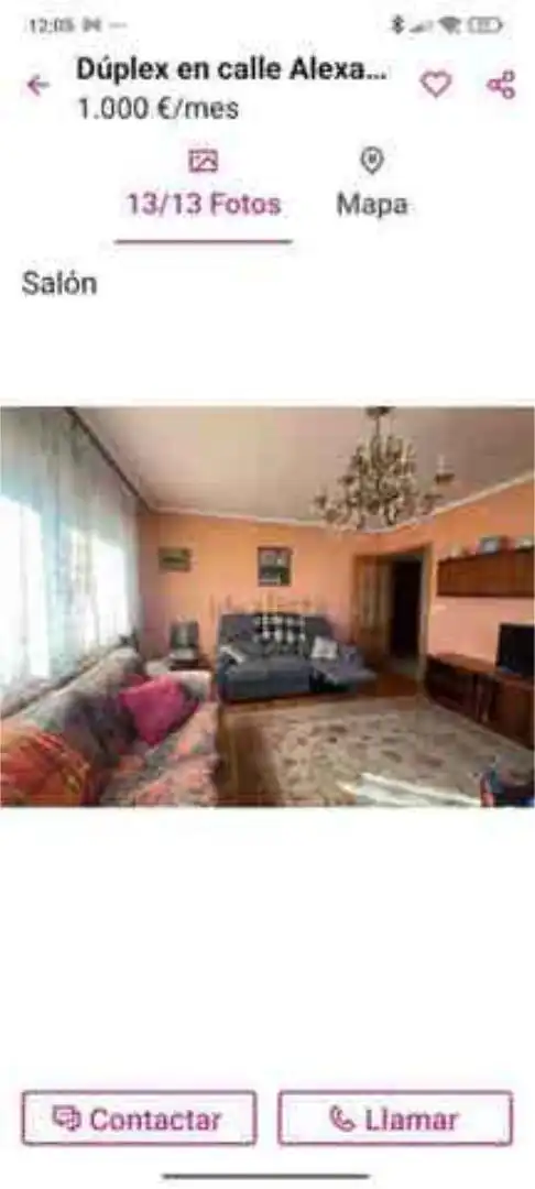 Sala de estar de Estudio de alquiler en Lugo Capital con Calefacción, Jardín privado y Amueblado