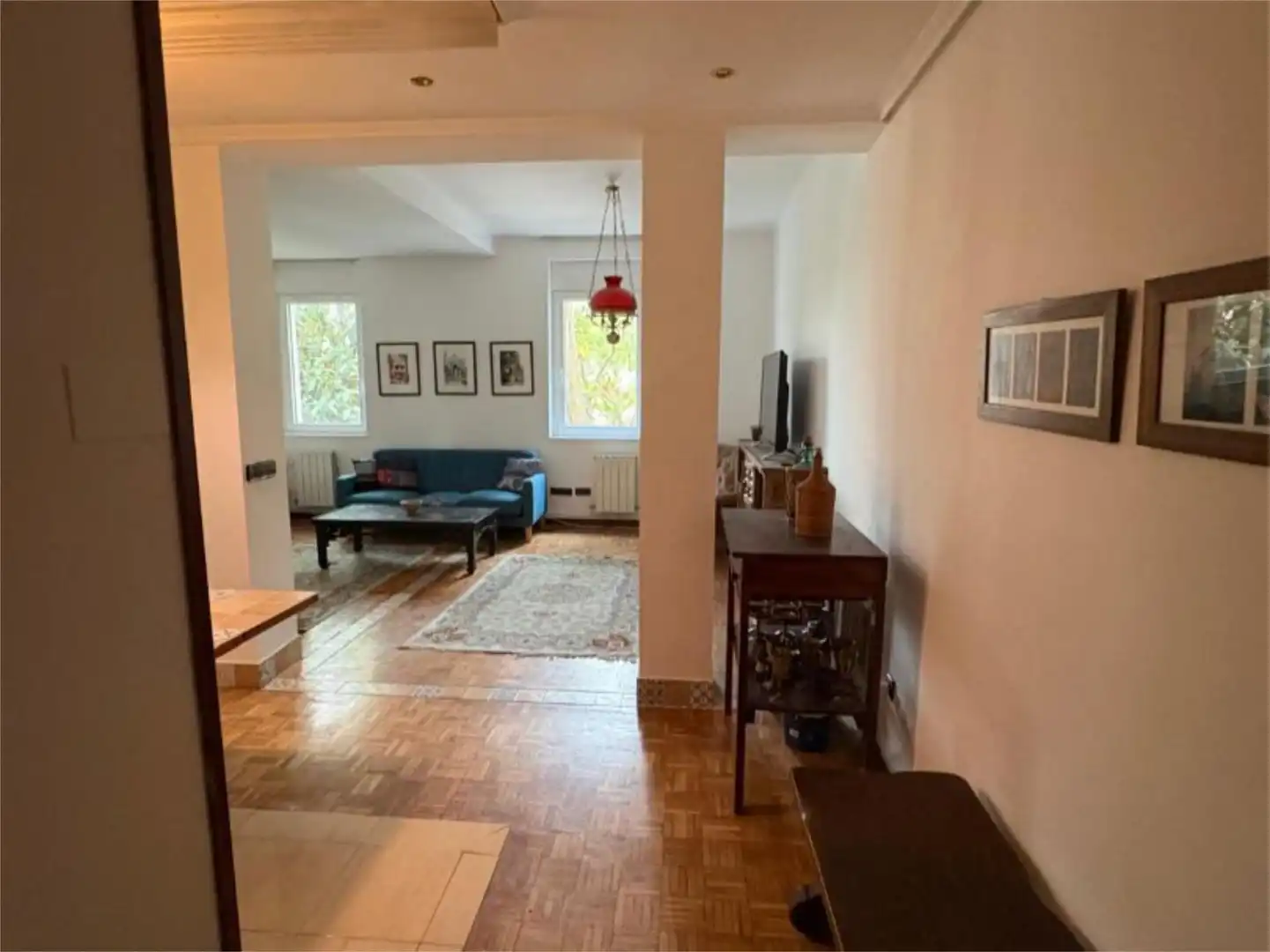 Pis de lloguer a Avenida del Mediterráneo, 61, Estrella Sala d'estar de Pis de lloguer en Madrid amb Aire condicionat, Calefacció i Parquet