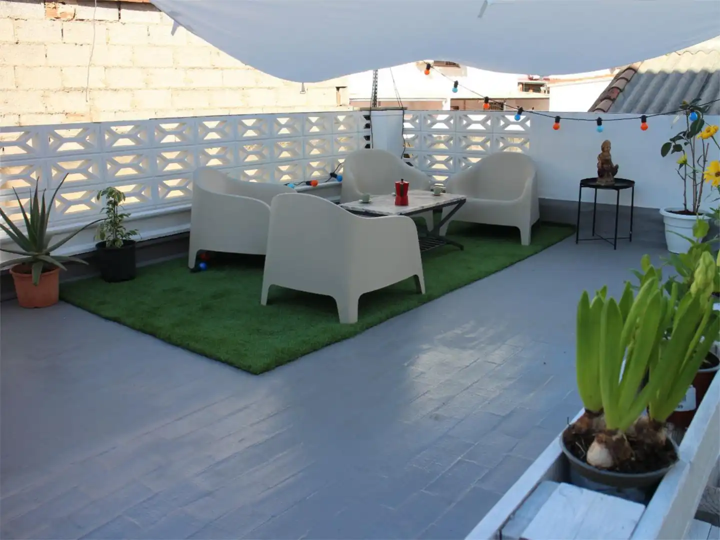 Terraza de Piso para compartir en Gandia con Terraza, Amueblado y Balcón