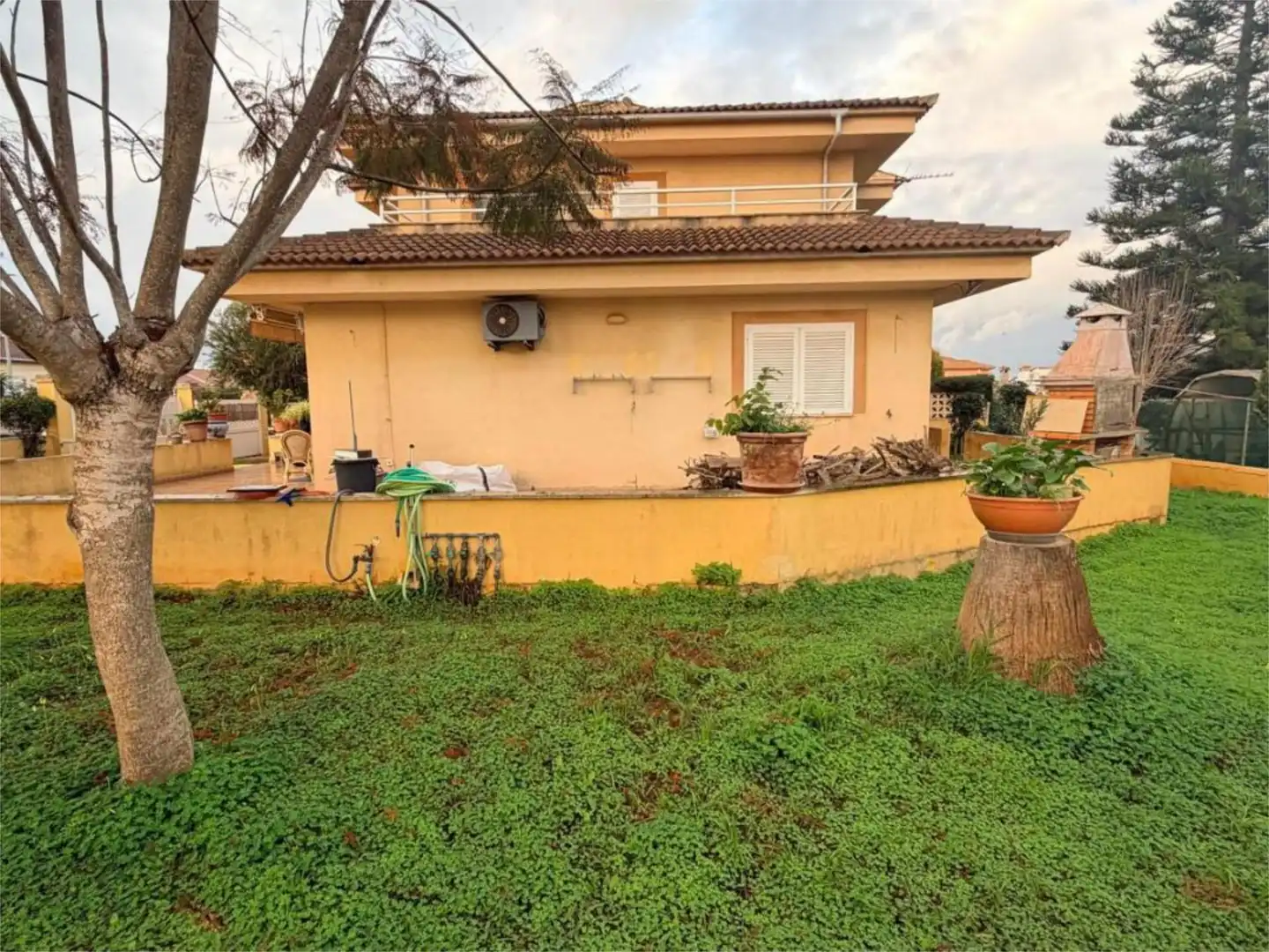 Exterior view of Detached homes for sale in Llucmajor  with Air Conditioner, Terrace and Balcony