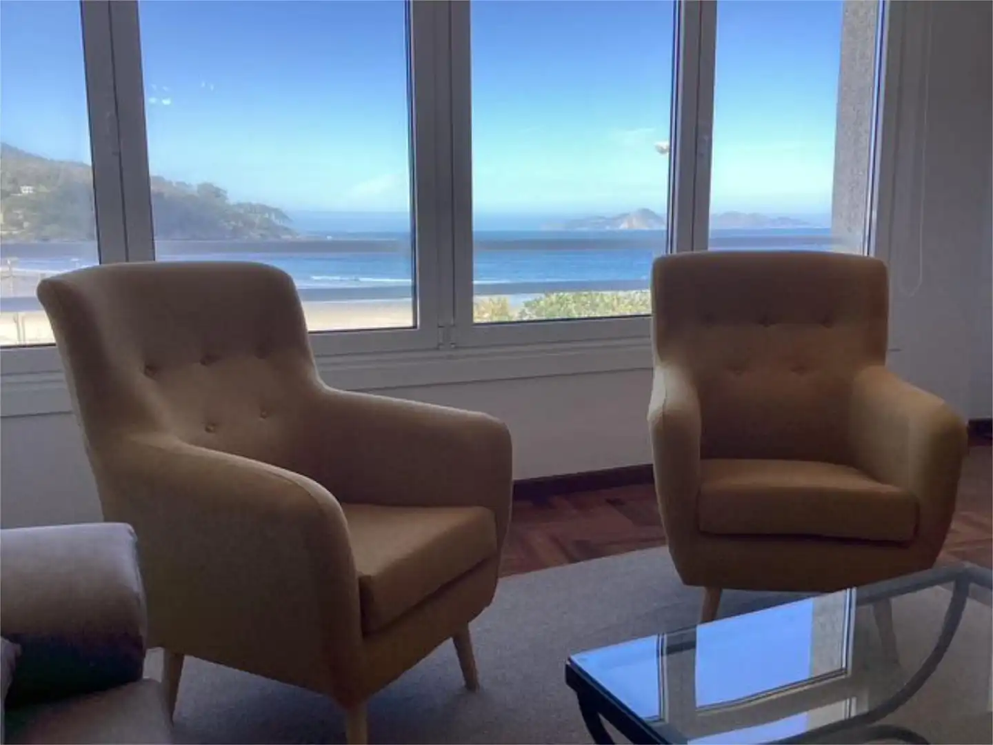 Flat for rent in Rúa Barxa, 30, Nigrán centro Living room of Flat for rent in Nigrán with Heating, Private garden and Parquet flooring