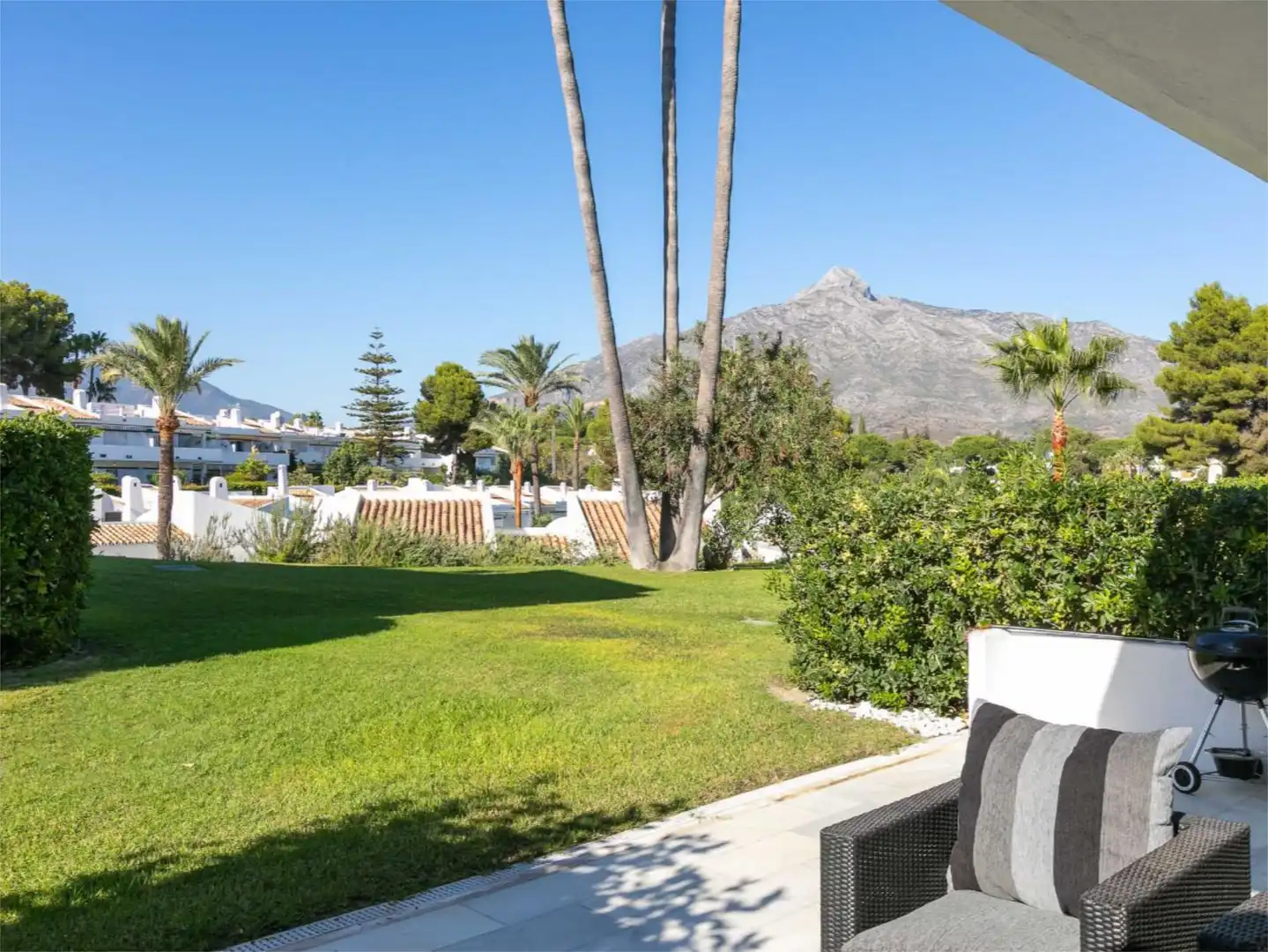 Garden of Apartments for rent in Marbella  with Air Conditioner, Heating and Private garden