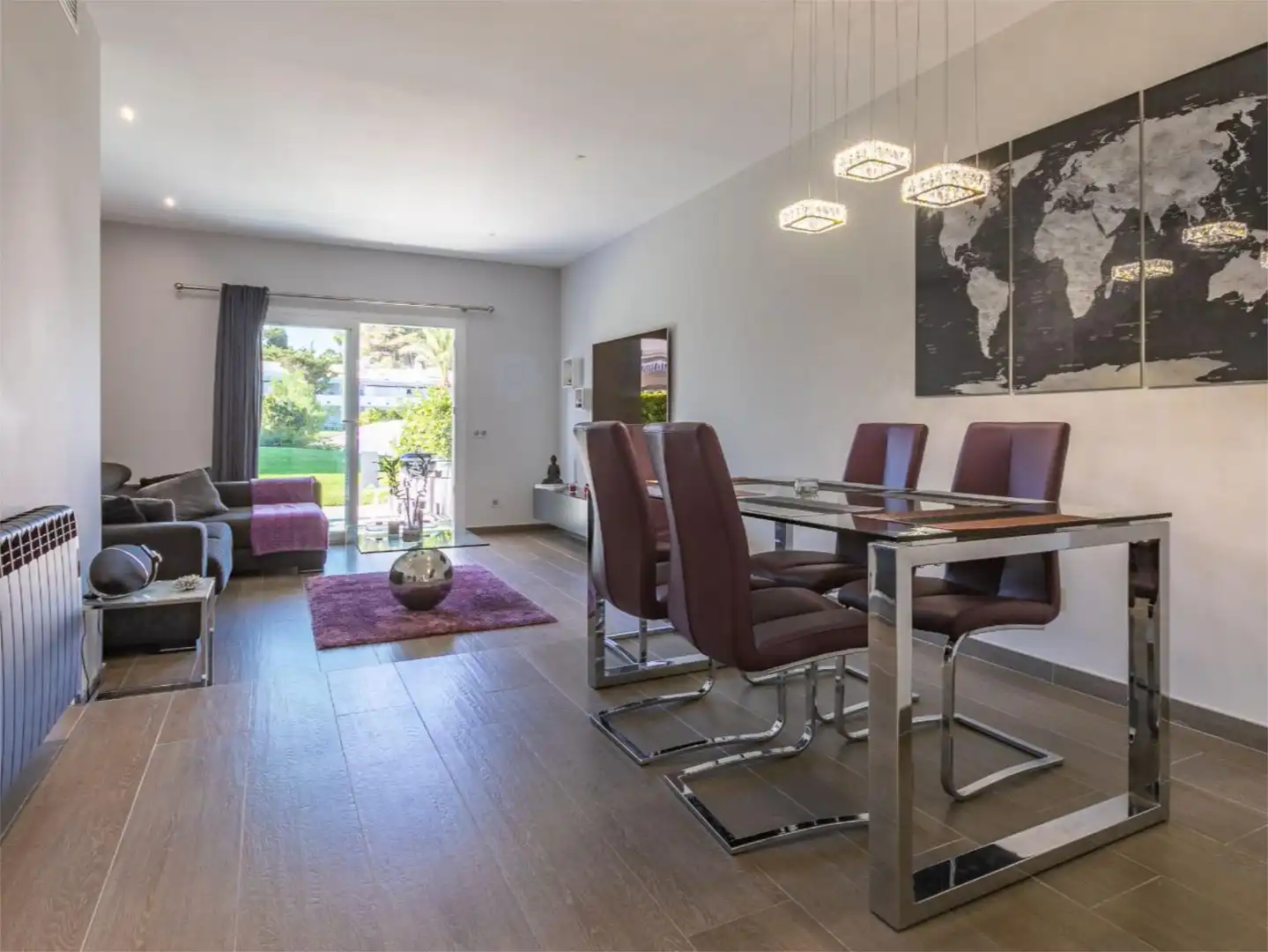 Apartament de lloguer a Avenida Valle del Golf, 21, Aloha Menjador de Apartament de lloguer en Marbella amb Aire condicionat, Calefacció i Jardí privat