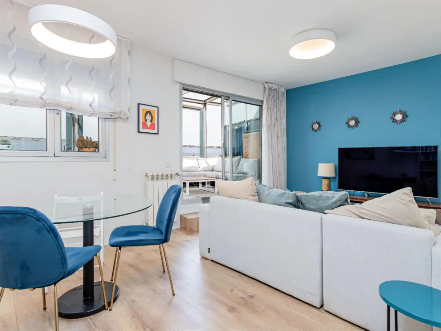 Sala d'estar de Pis en venda en  Madrid Capital amb Aire condicionat, Calefacció i Parquet