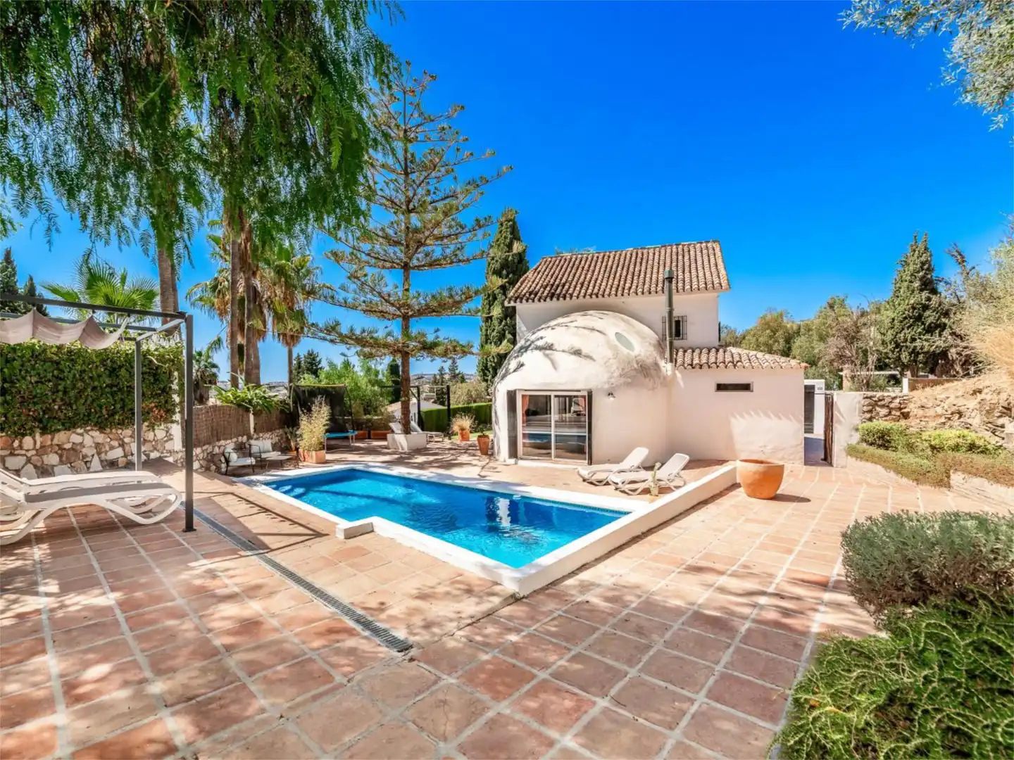 Casa o chalet en venta en Calle las Mimosas, 4, Campo de Mijas Vista exterior de Casa o chalet en venta en Mijas con Aire acondicionado, Terraza y Piscina