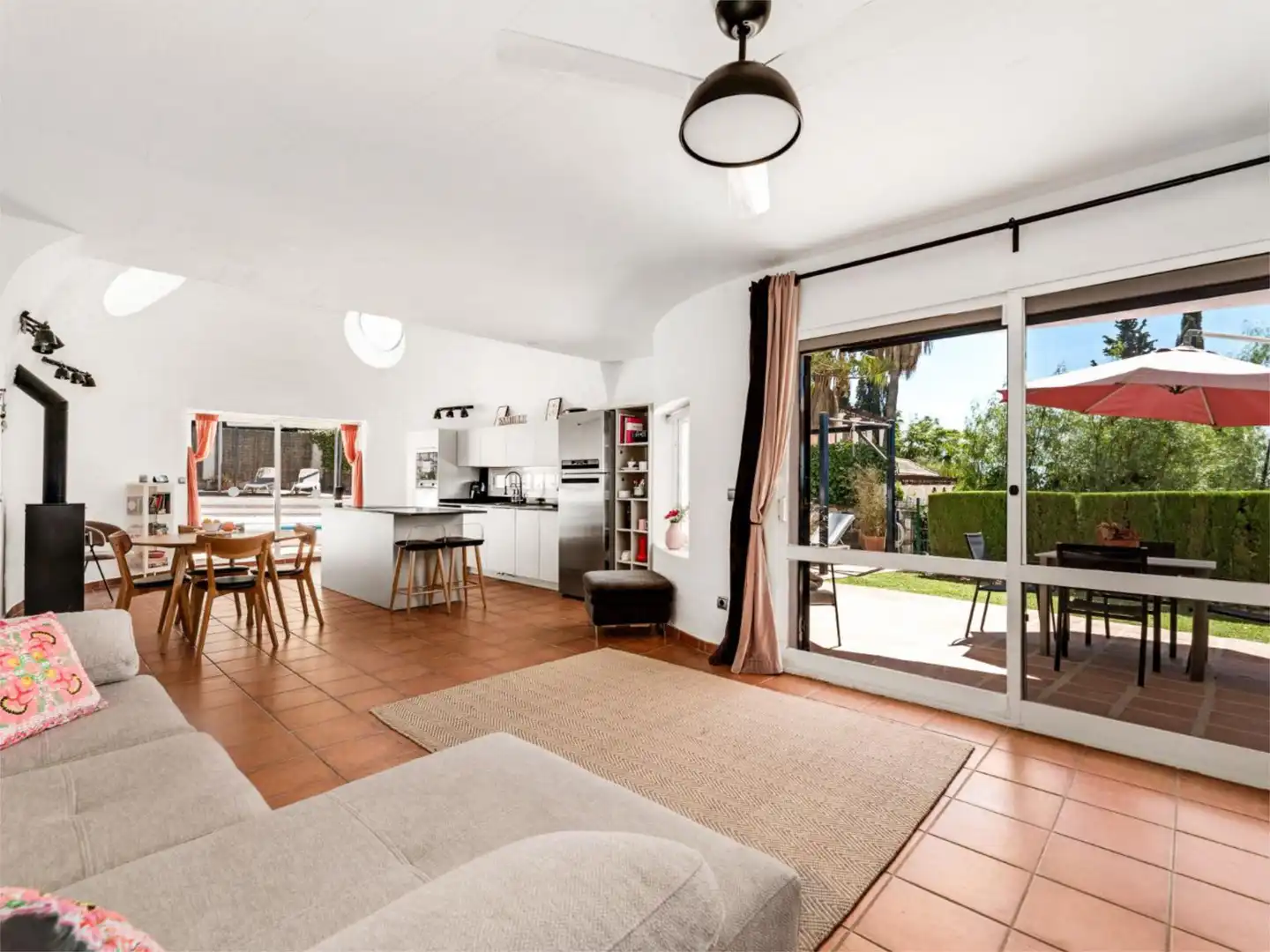 Casa o chalet en venta en Calle las Mimosas, 4, Campo de Mijas Sala de estar de Casa o chalet en venta en Mijas con Aire acondicionado, Terraza y Piscina