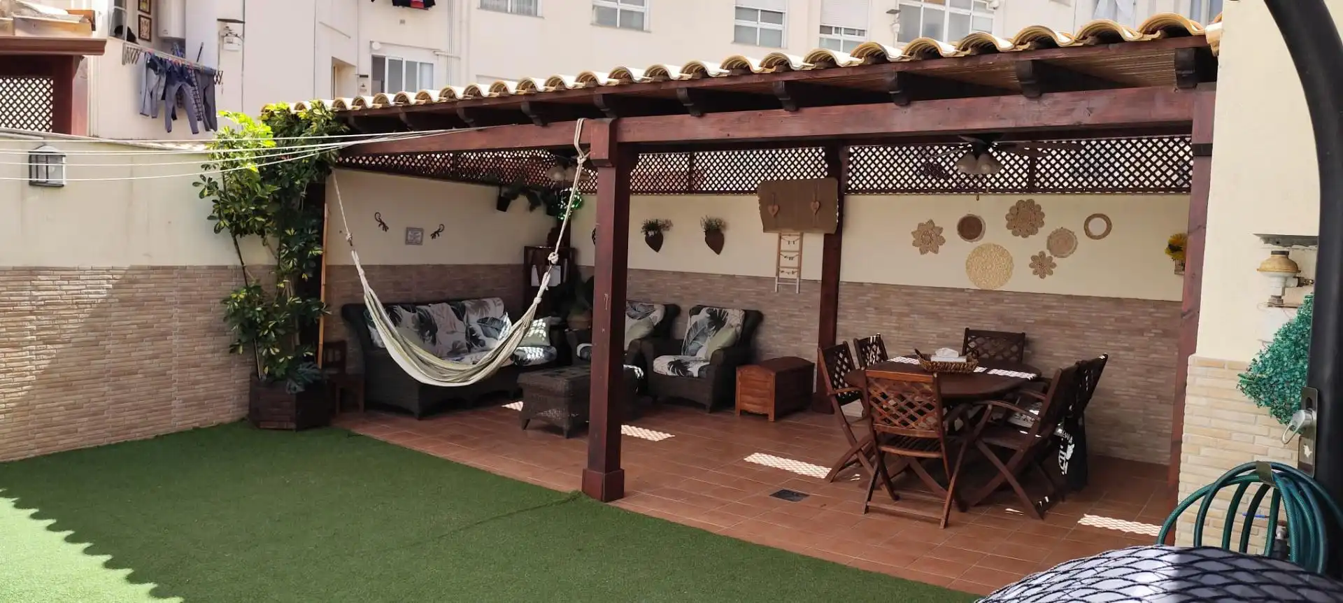 Terrasse von Wohnung zum Verkauf in Burriana / Borriana mit Klimaanlage und Terrasse