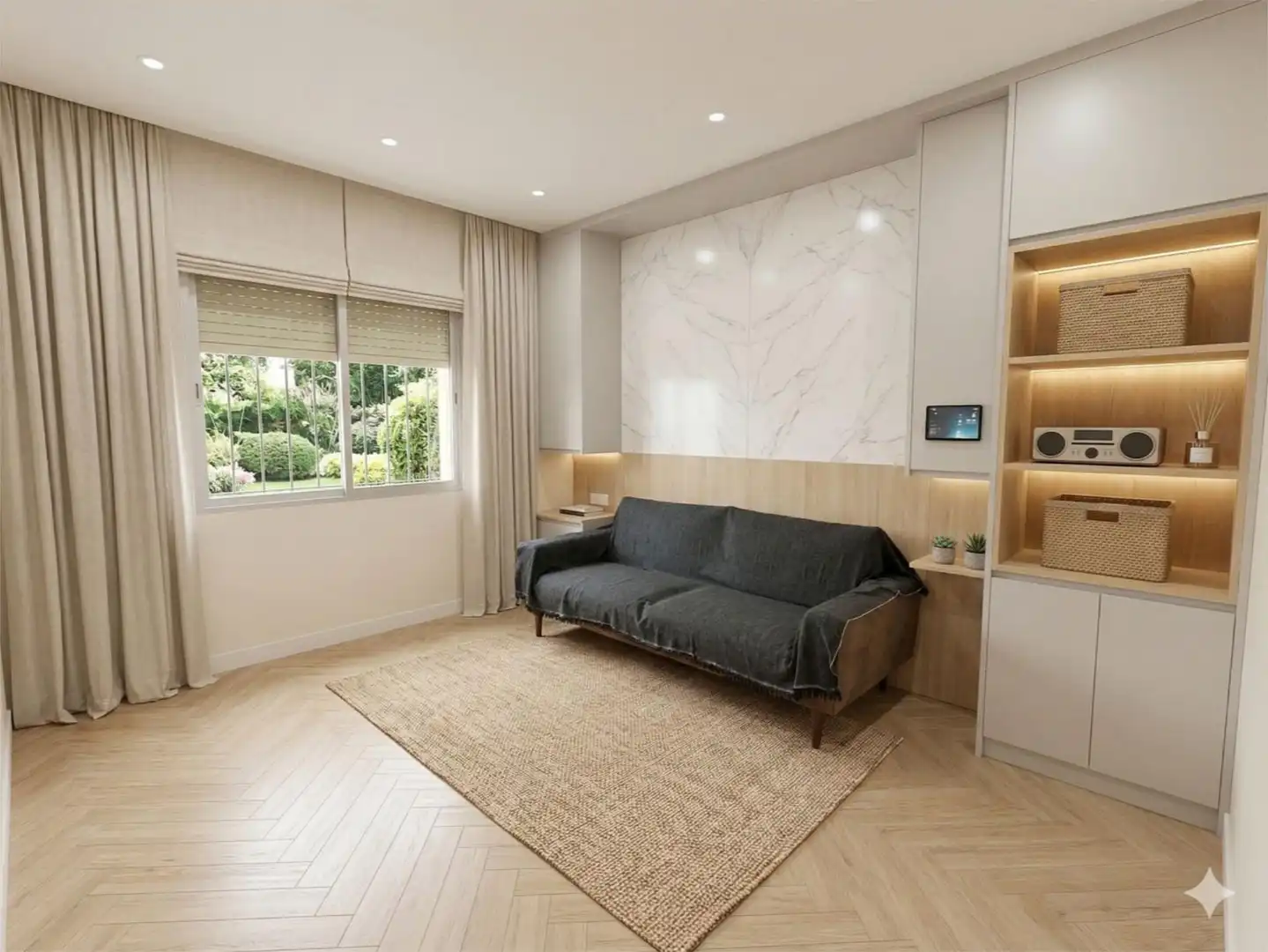 Wohnzimmer von Wohnung zum Verkauf in Cartagena mit Privatgarten, Terrasse und Abstellraum