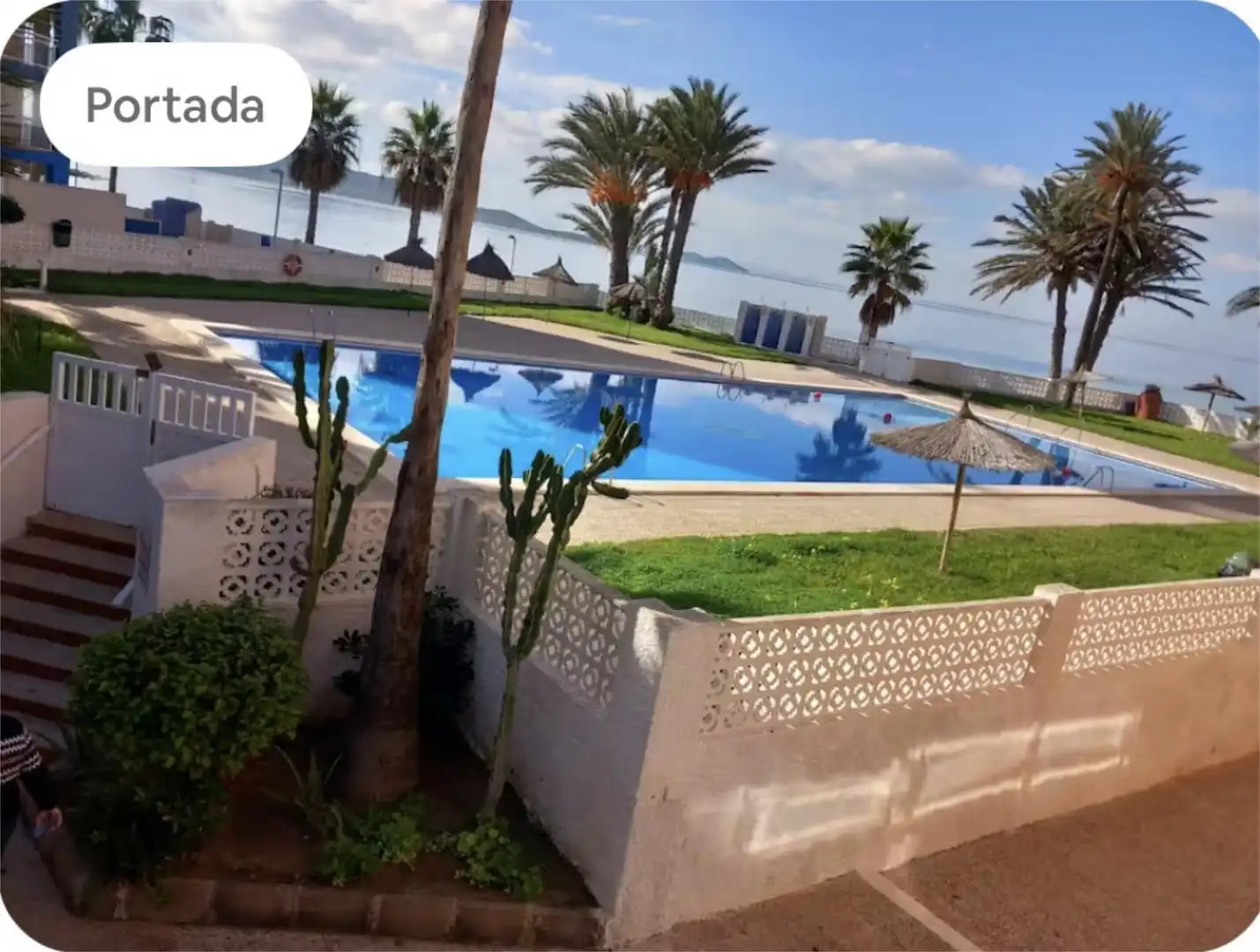 Swimming pool of Flat for rent in La Manga del Mar Menor  with Air Conditioner, Private garden and Terrace