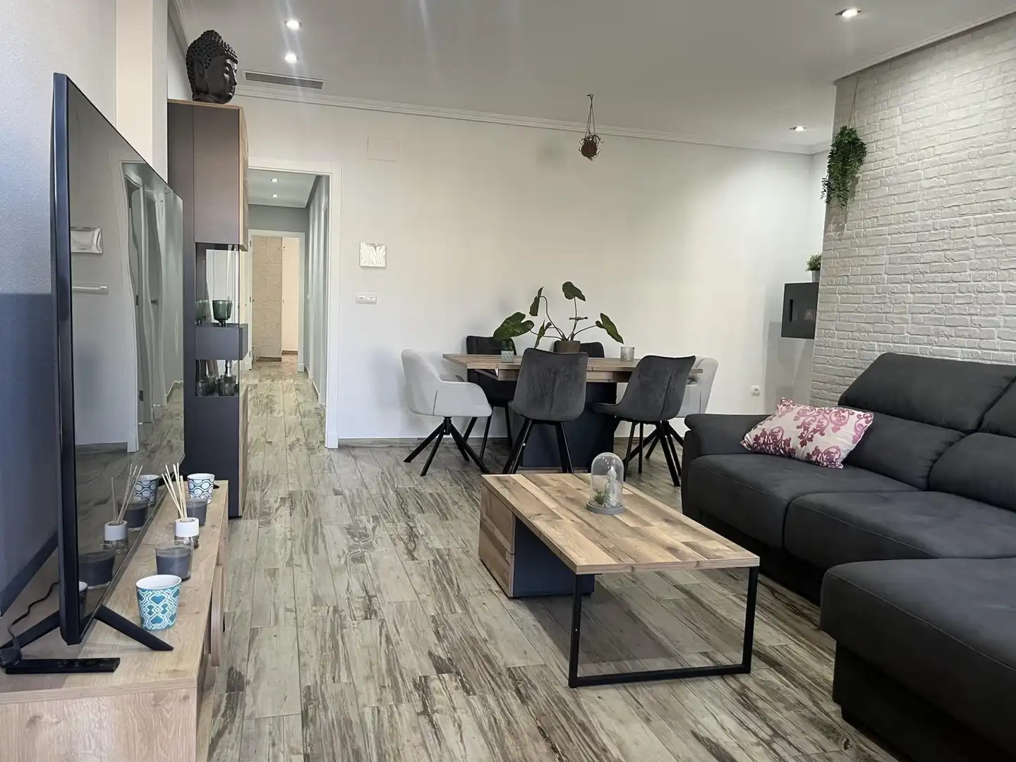 Sala d'estar de Pis en venda en Elche / Elx amb Aire condicionat, Calefacció i Parquet