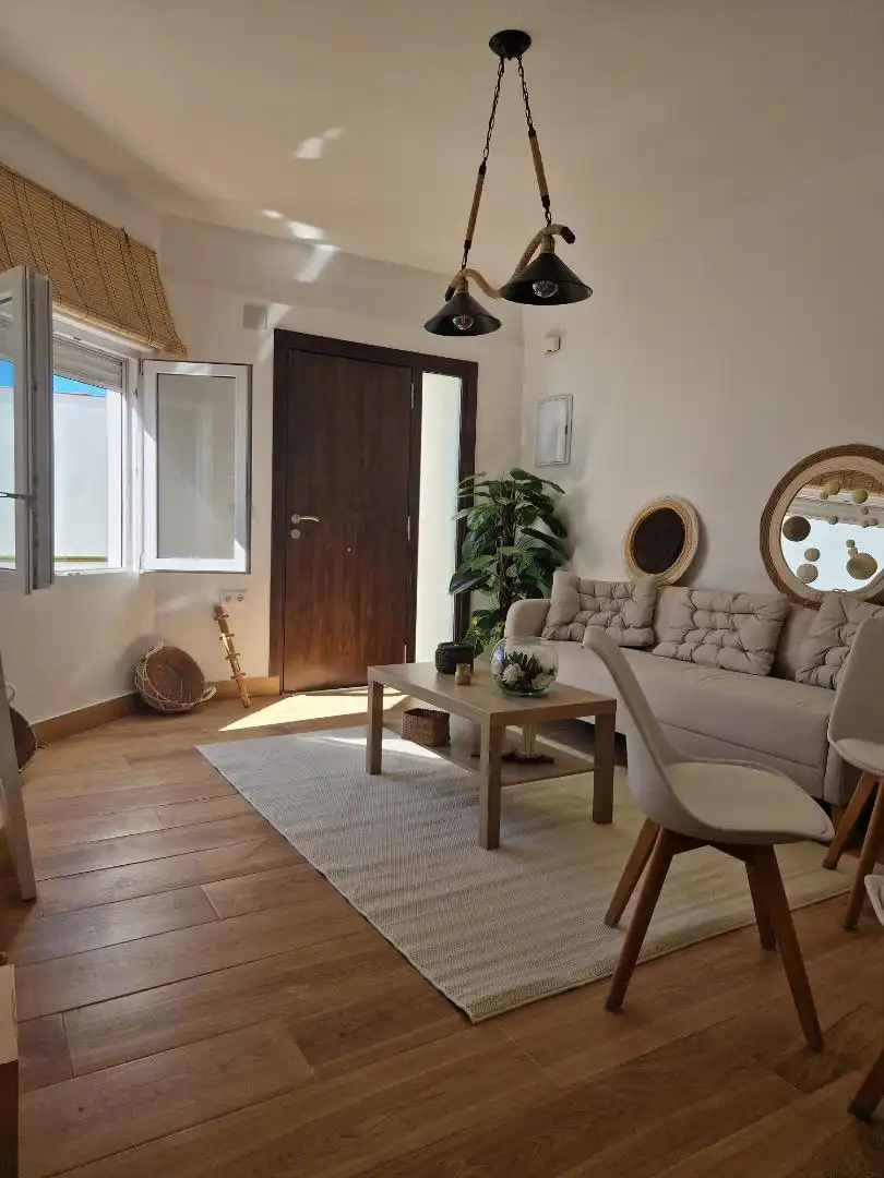 Living room of Houses for sale in Sanlúcar de Barrameda  with Heating, Private garden and Parquet flooring