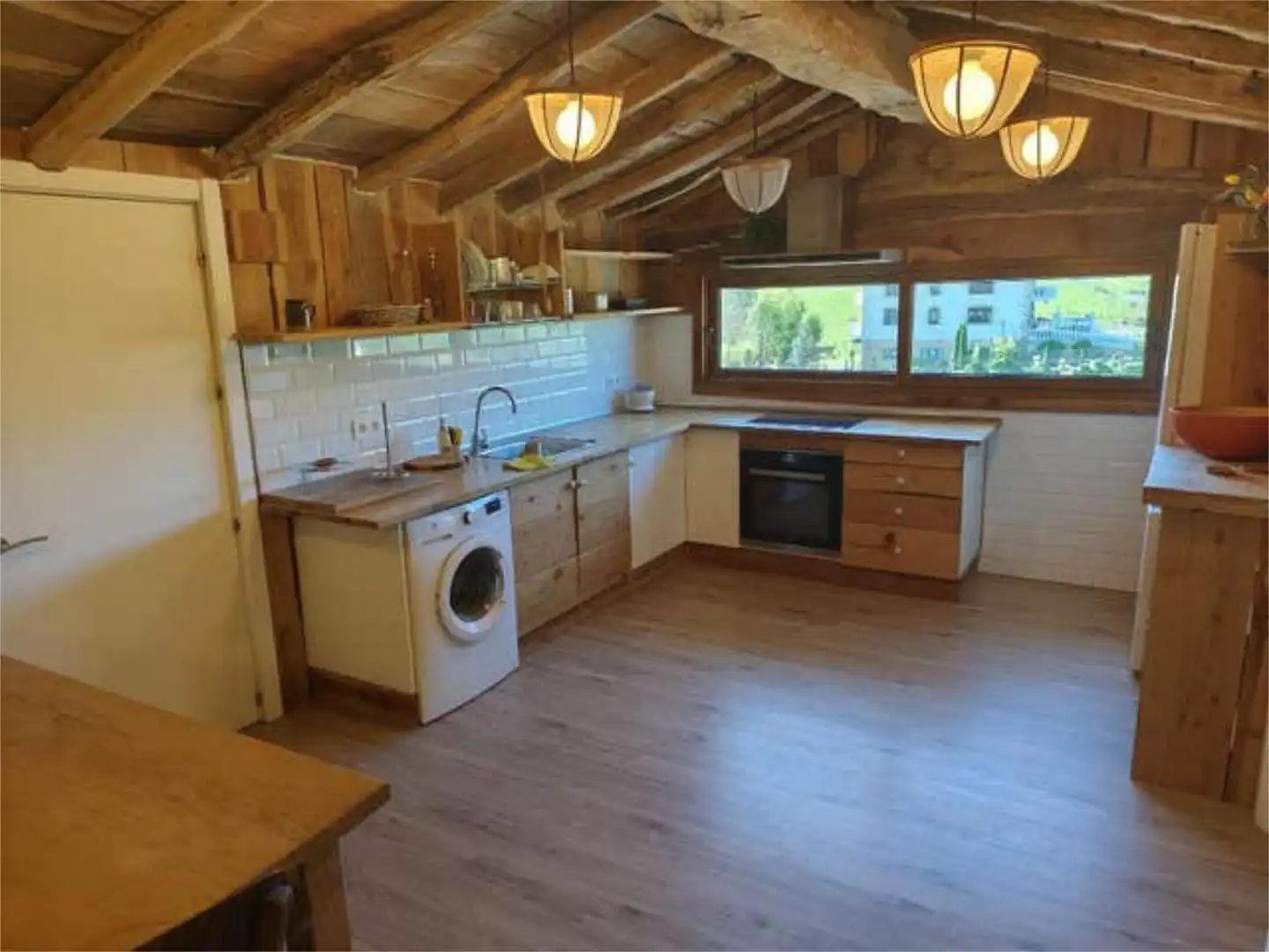 Cocina de Ático de alquiler en Aia con Jardín privado y Amueblado