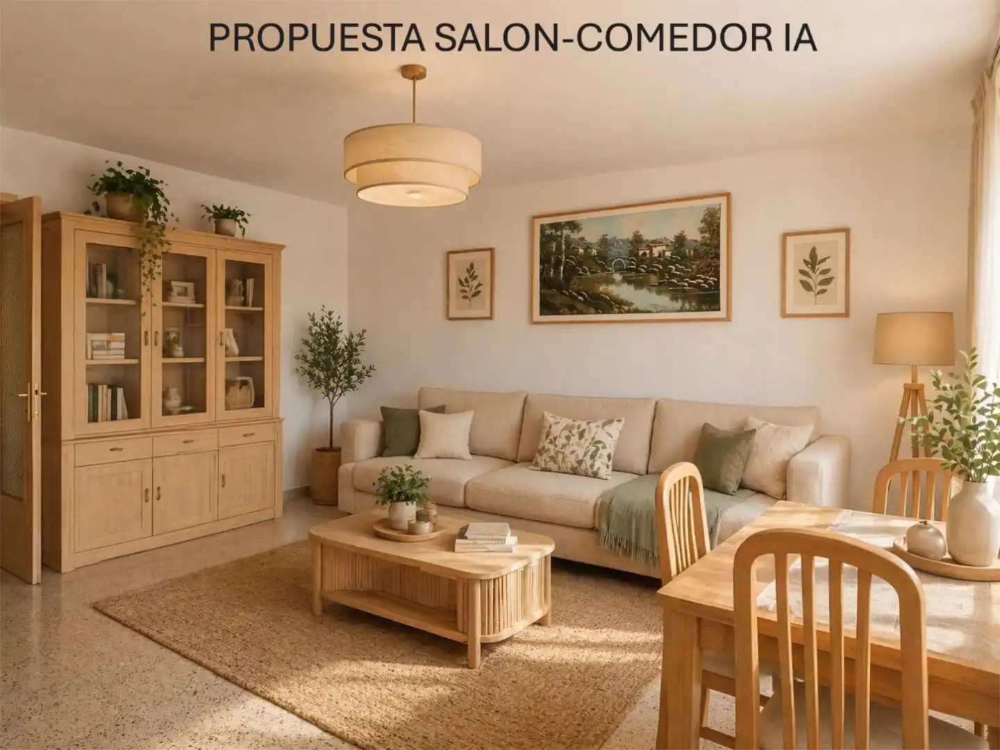 Wohnzimmer von Wohnung zum Verkauf in Es Castell mit Klimaanlage, Heizung und Terrasse