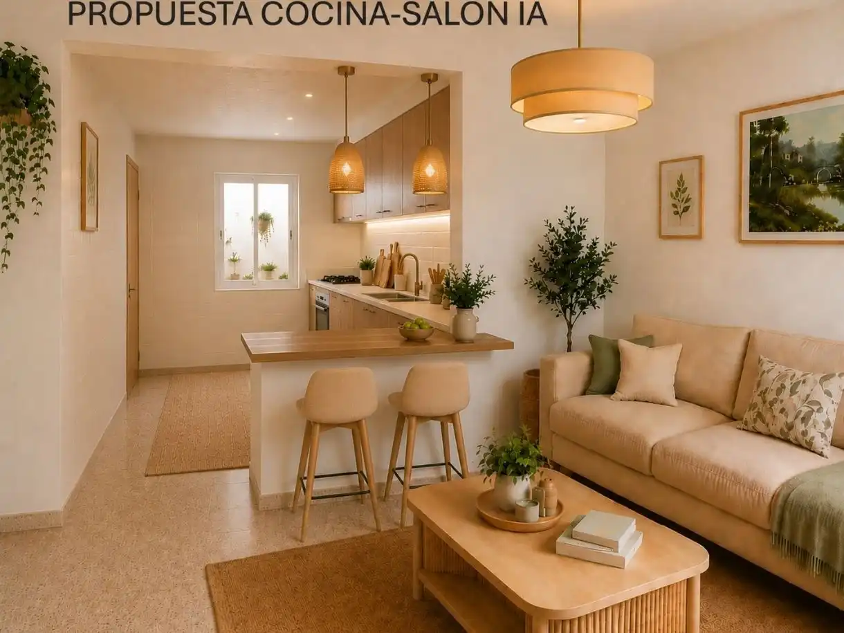 Wohnung zum Verkauf in Carrer D'es Castell, 7, Son Vilar - Trepucó Wohnzimmer von Wohnung zum Verkauf in Es Castell mit Klimaanlage und Terrasse