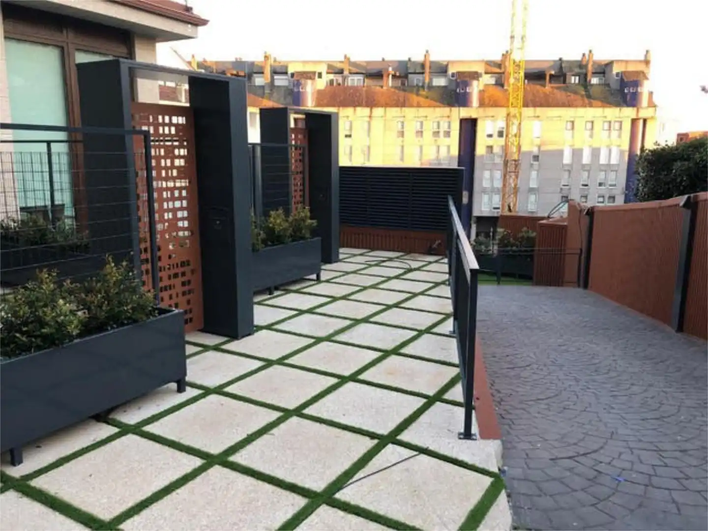 Wohnung zur Miete in Sanxenxo pueblo Terrasse von Wohnung zur Miete in Sanxenxo mit Heizung, Privatgarten und Terrasse