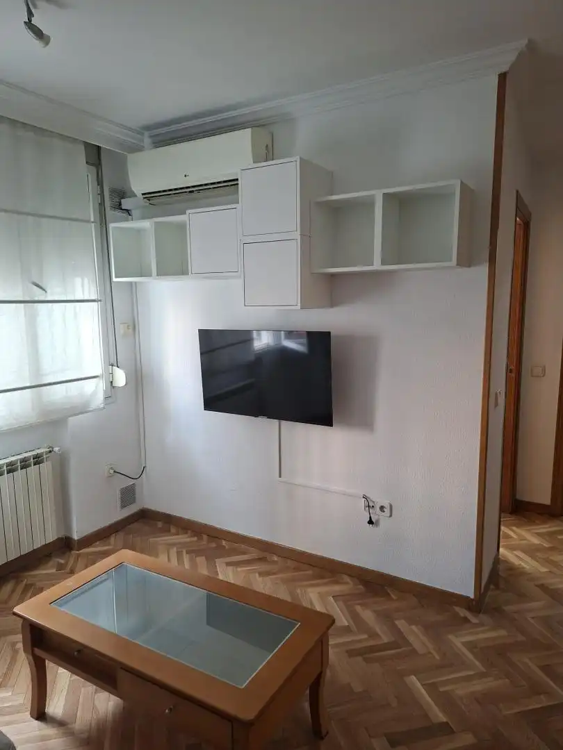 Sala d'estar de Pis de lloguer en  Madrid Capital amb Aire condicionat