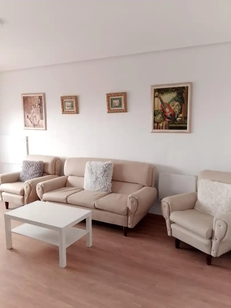 Wohnzimmer von Wohnungen zur Miete in Ciudad Real Capital mit Parkett und Möbliert