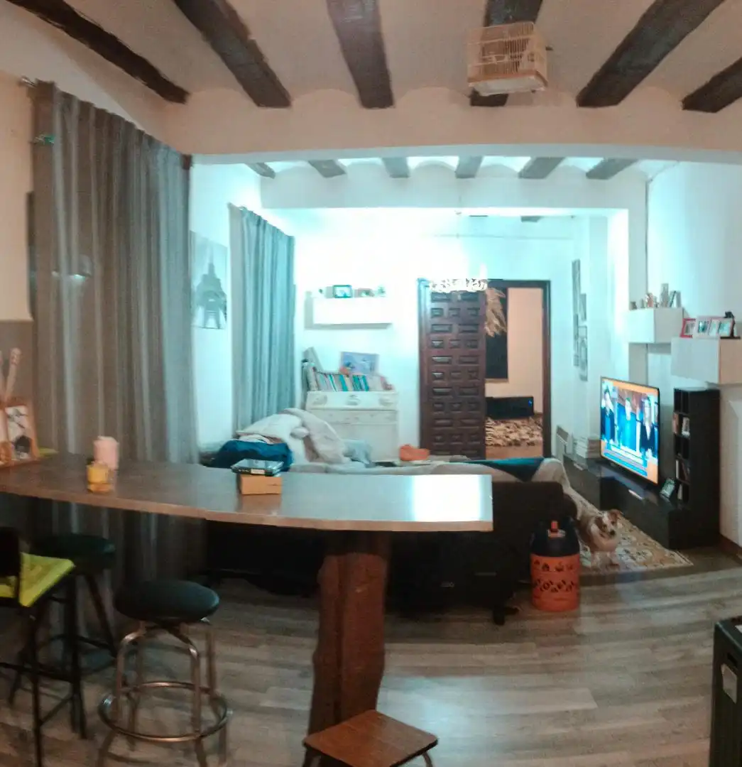 Sala d'estar de Finca rústica en venda en Urriés amb Jardí privat, Terrassa i Traster
