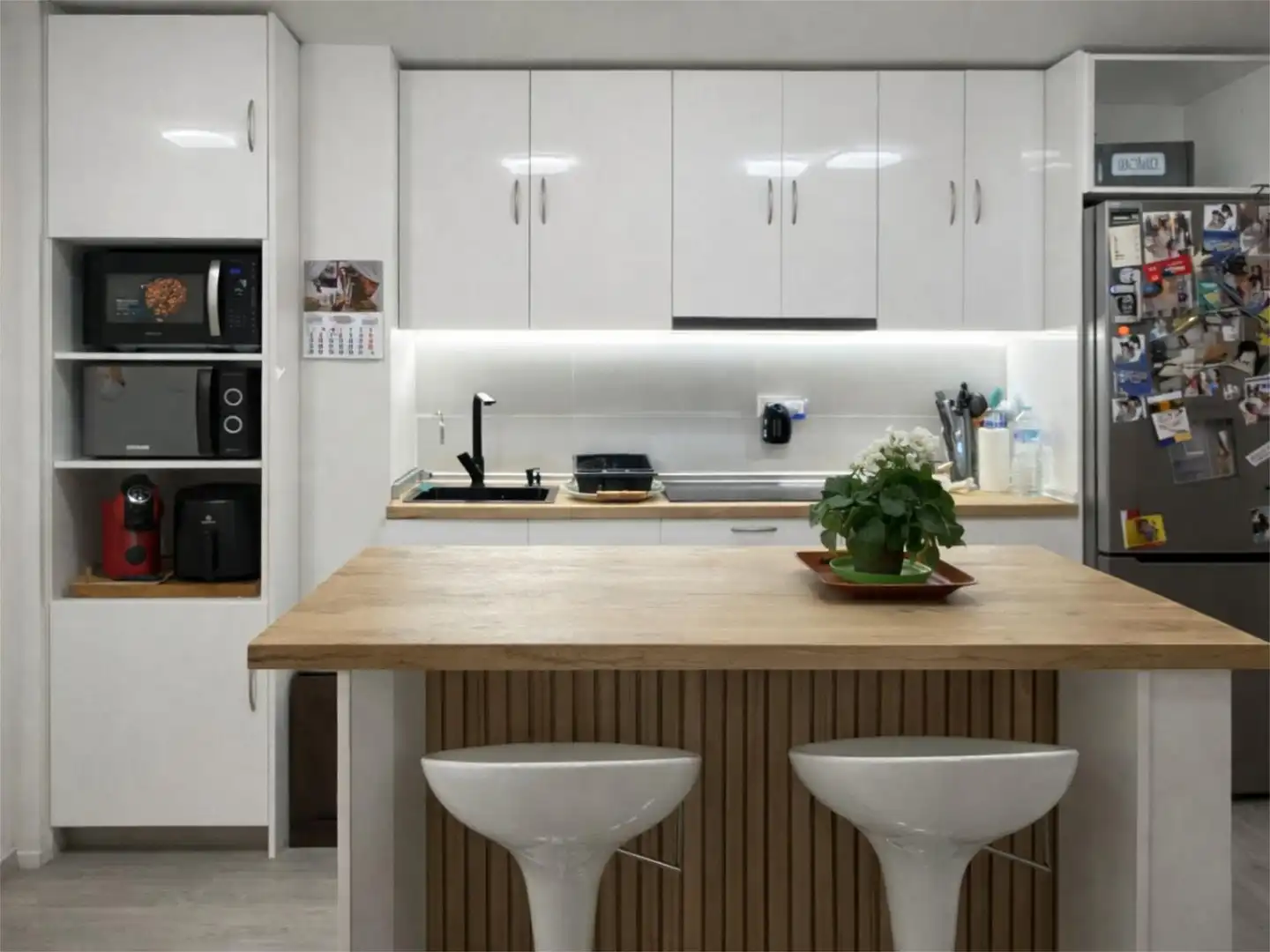 Küche von Wohnung zum Verkauf in Elche / Elx mit Klimaanlage, Heizung und Möbliert