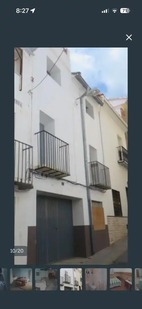 Casa adosada en venta en Carrer Sant Salvador, 38, Artana Terraza de Casa adosada en venta en Artana con Balcón