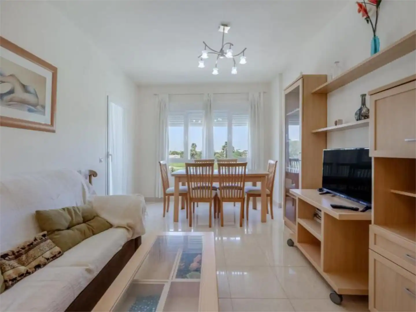 Flat for rent in Avenida Reina Sofía, 15, Costa Ballena Golf Living room of Flat for rent in Rota with Air Conditioner, Heating and Terrace