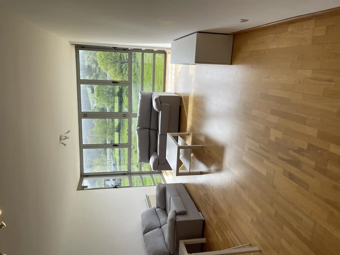 Living room of Flat for rent in Santa María de Cayón  with Heating, Parquet flooring and Storage room