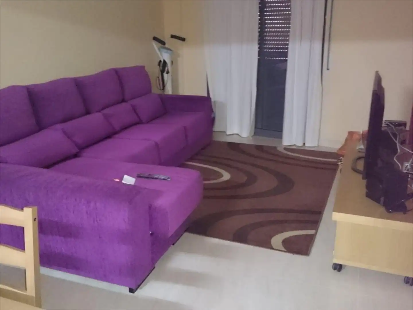 Sala de estar de Piso de alquiler en Valls con Calefacción, Amueblado y Parking comunitario