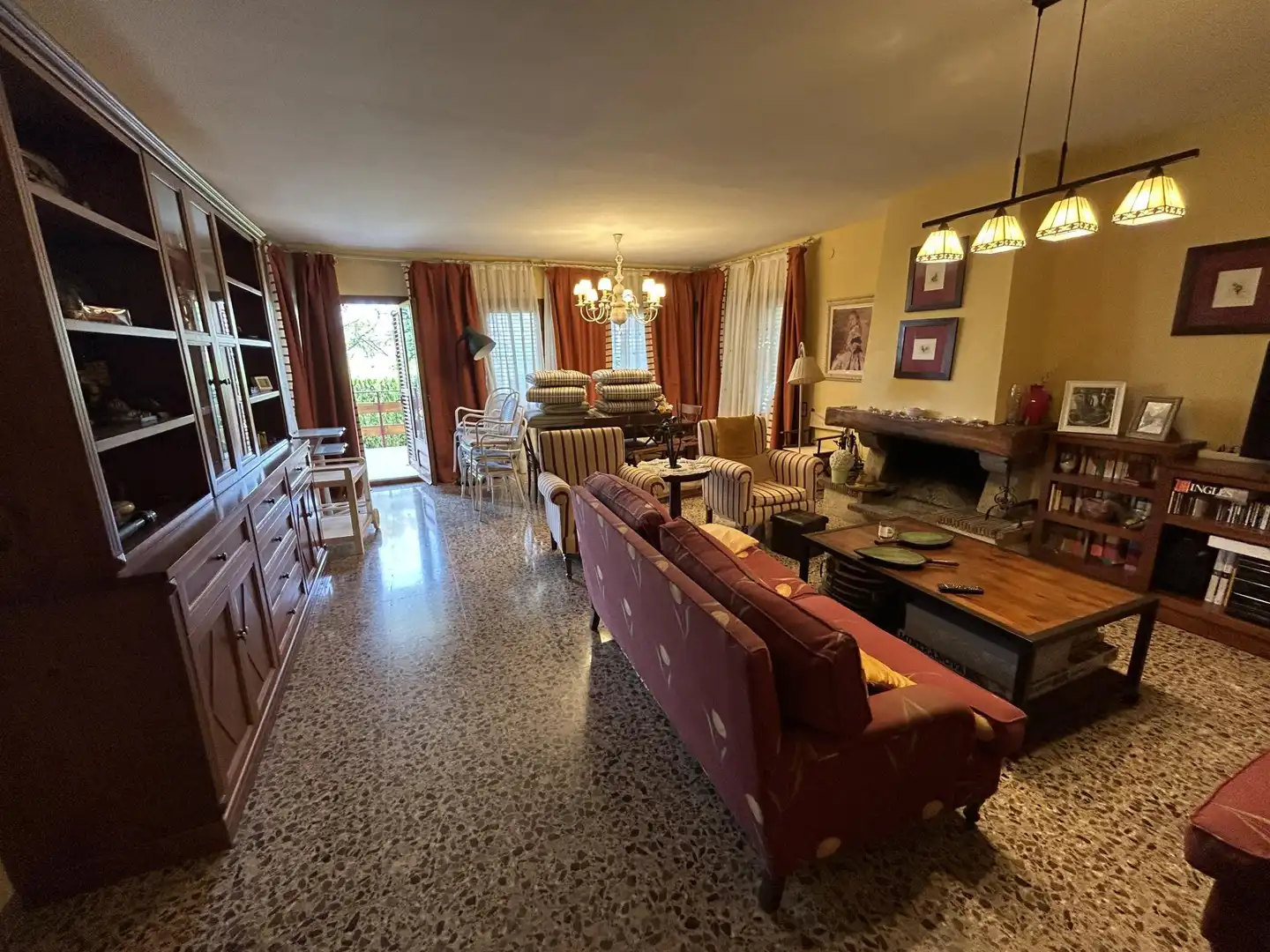 Houses for sale in Carrer a Cerdera Alta, 5, La Cerdera Living room of Houses for sale in Lleida Capital with Air Conditioner, Terrace and Swimming Pool