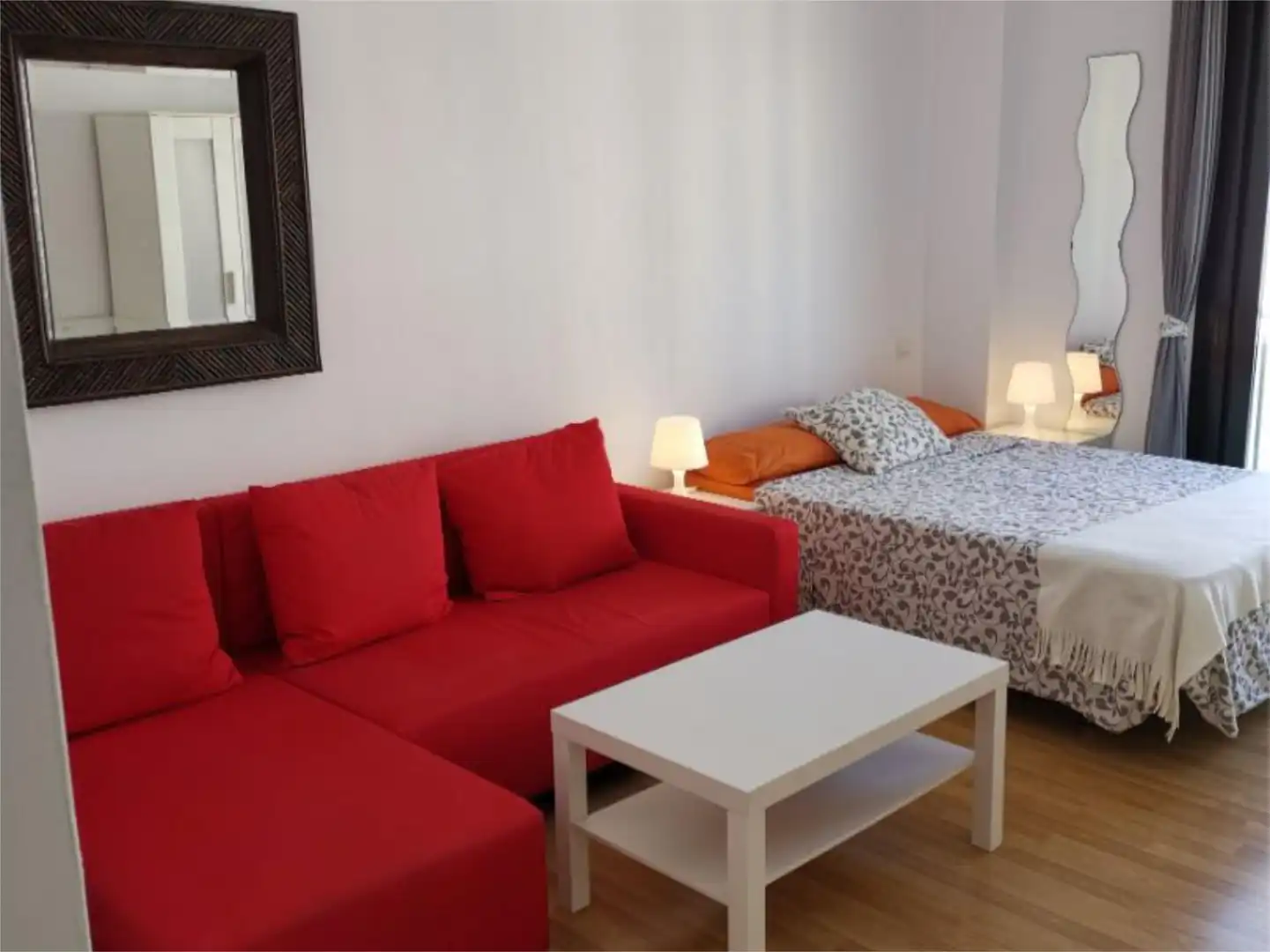 Bedroom of Flat for rent in Málaga Capital  with Air Conditioner, Heating and Parquet flooring