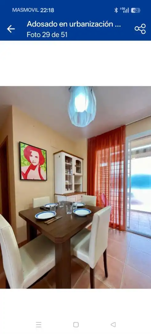 Comedor de Casa o chalet de alquiler en Oropesa del Mar / Orpesa con Jardín privado, Terraza y Piscina