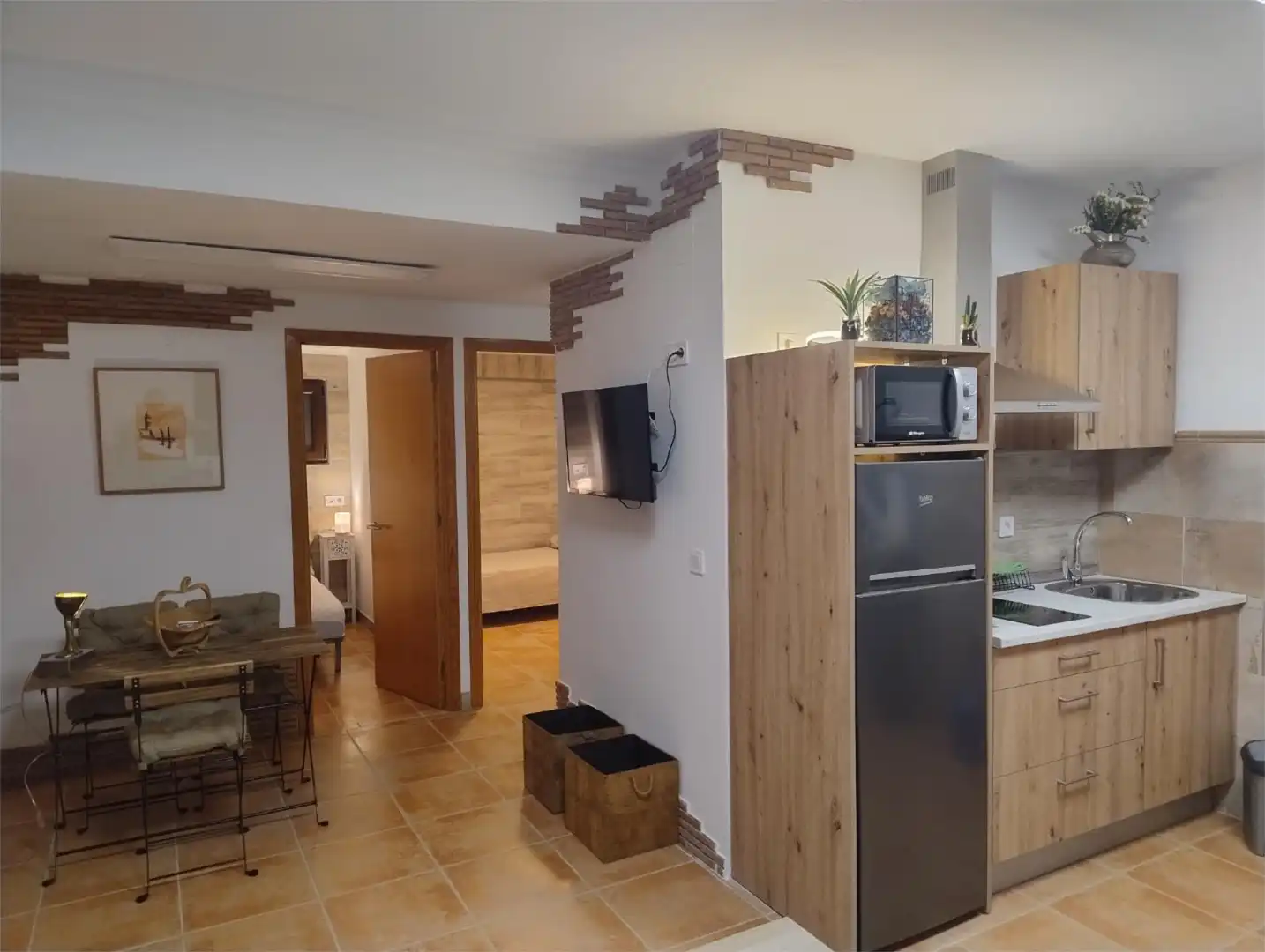 Cocina de Apartamento de alquiler en Sevilla con Aire acondicionado, Calefacción y Amueblado