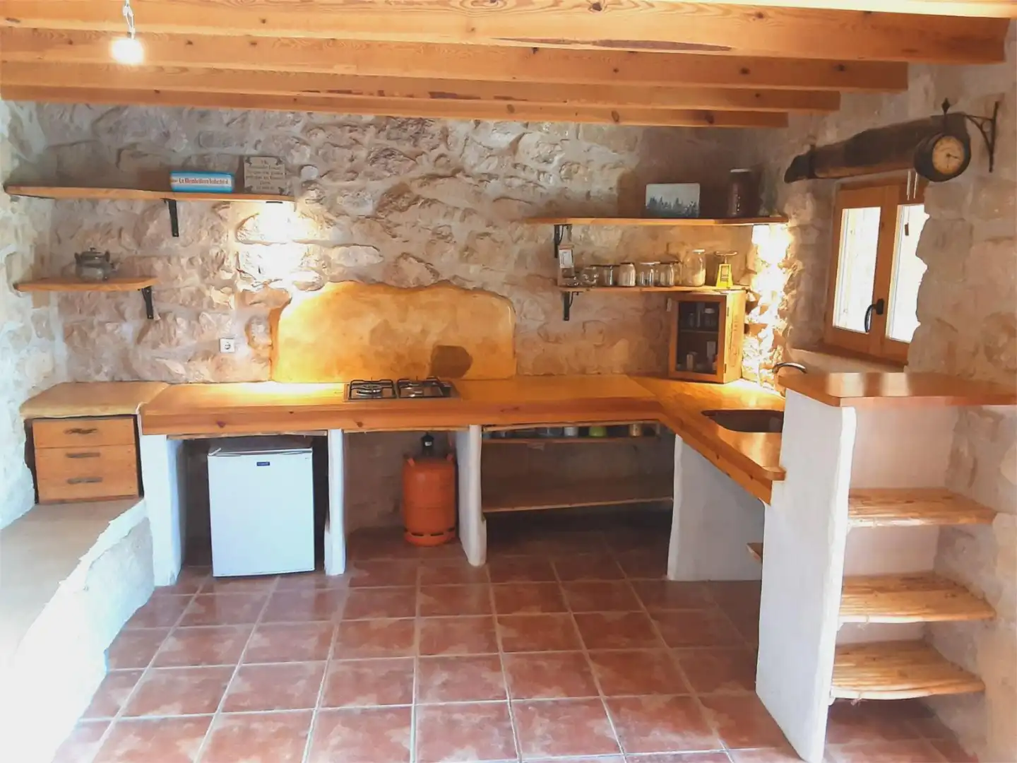 Finca rústica en venda a Huerta Zaragoceta, Caspe Cuina de Finca rústica en venda en Caspe amb Calefacció, Jardí privat i Terrassa