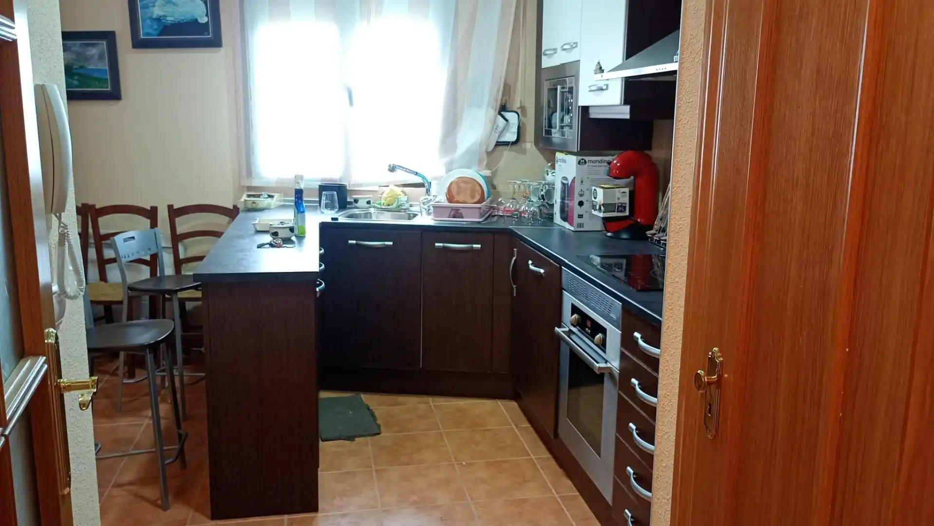 Piso en venta en Calle Castillo, 16, San Román de los Montes Cocina de Piso en venta en San Román de los Montes con Calefacción, Amueblado y Horno