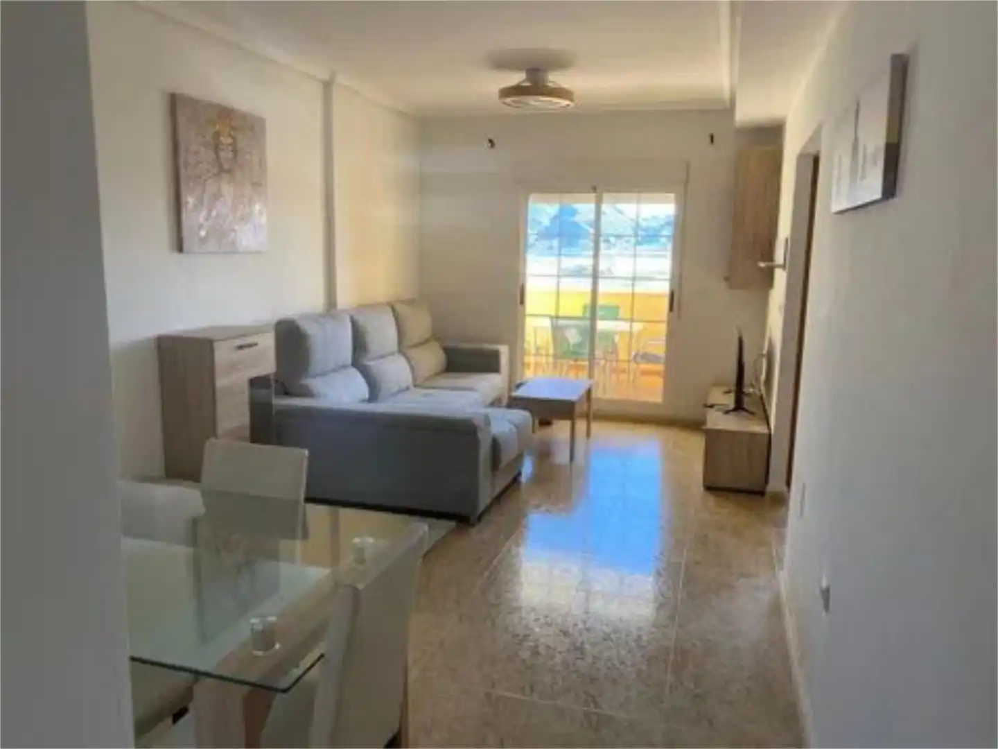 Sala de estar de Piso de alquiler en Cuevas del Almanzora con Terraza y Amueblado