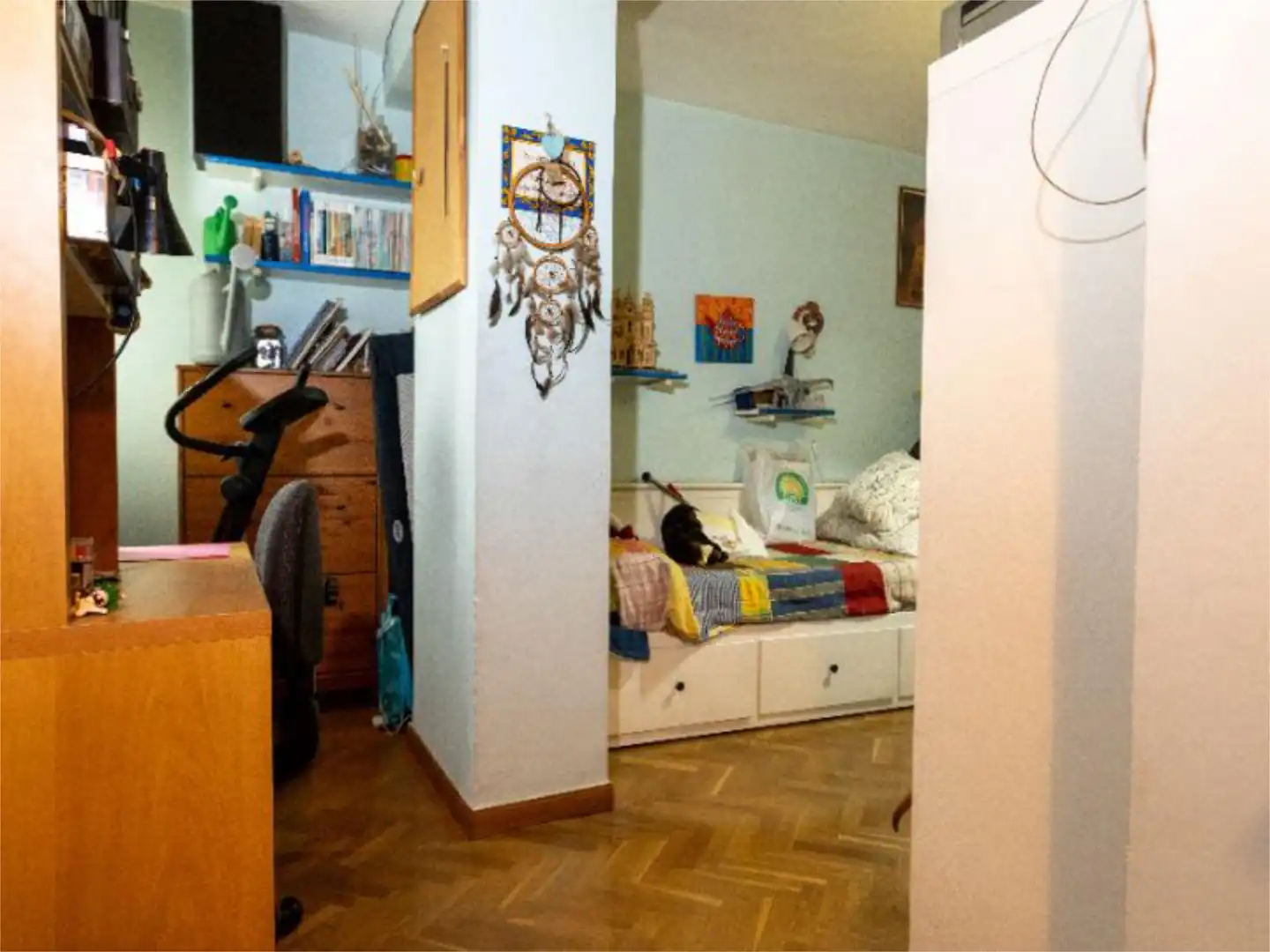 Bedroom of Flat for sale in  Madrid Capital  with Air Conditioner and Balcony
