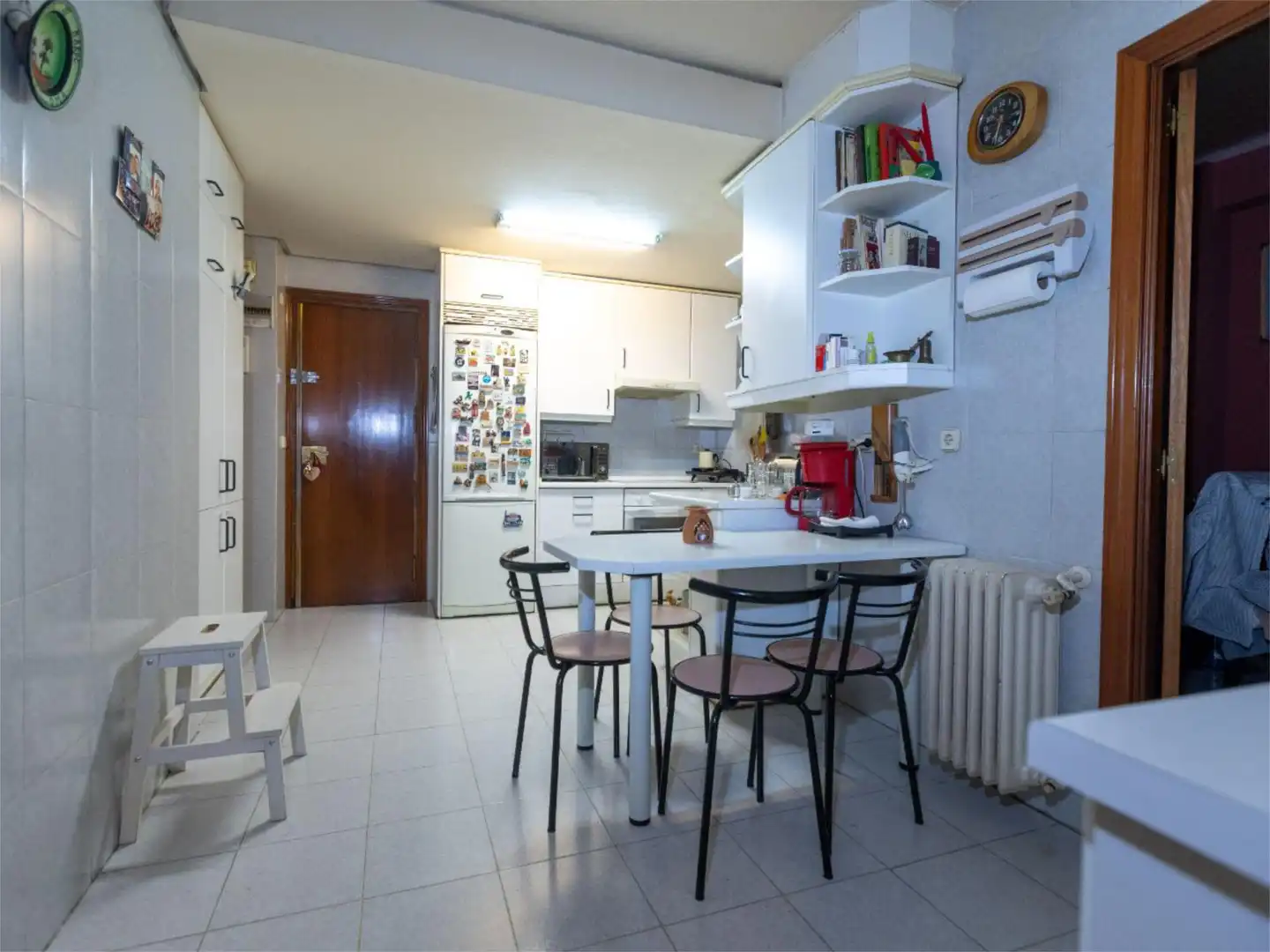 Kitchen of Flat for sale in  Madrid Capital  with Air Conditioner and Balcony
