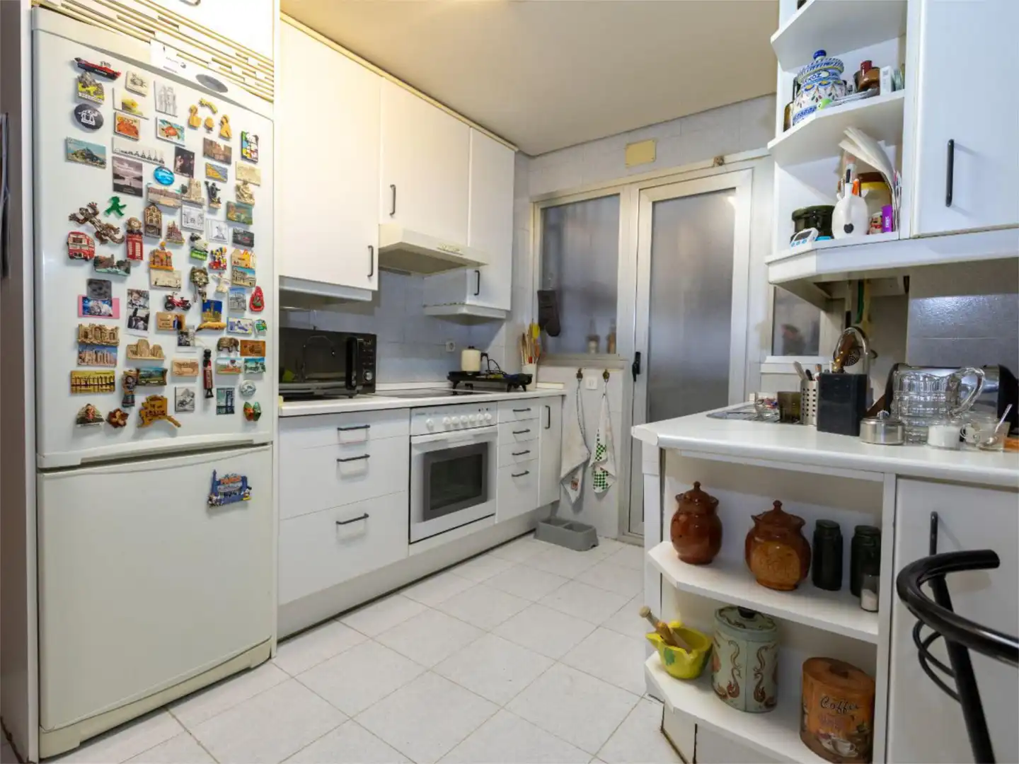 Kitchen of Flat for sale in  Madrid Capital  with Air Conditioner and Balcony
