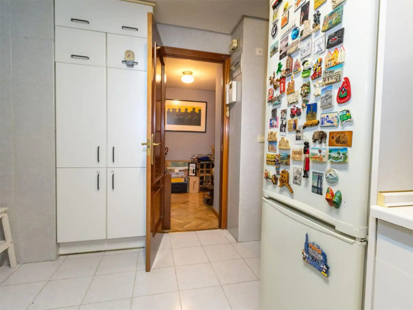 Kitchen of Flat for sale in  Madrid Capital  with Air Conditioner and Balcony