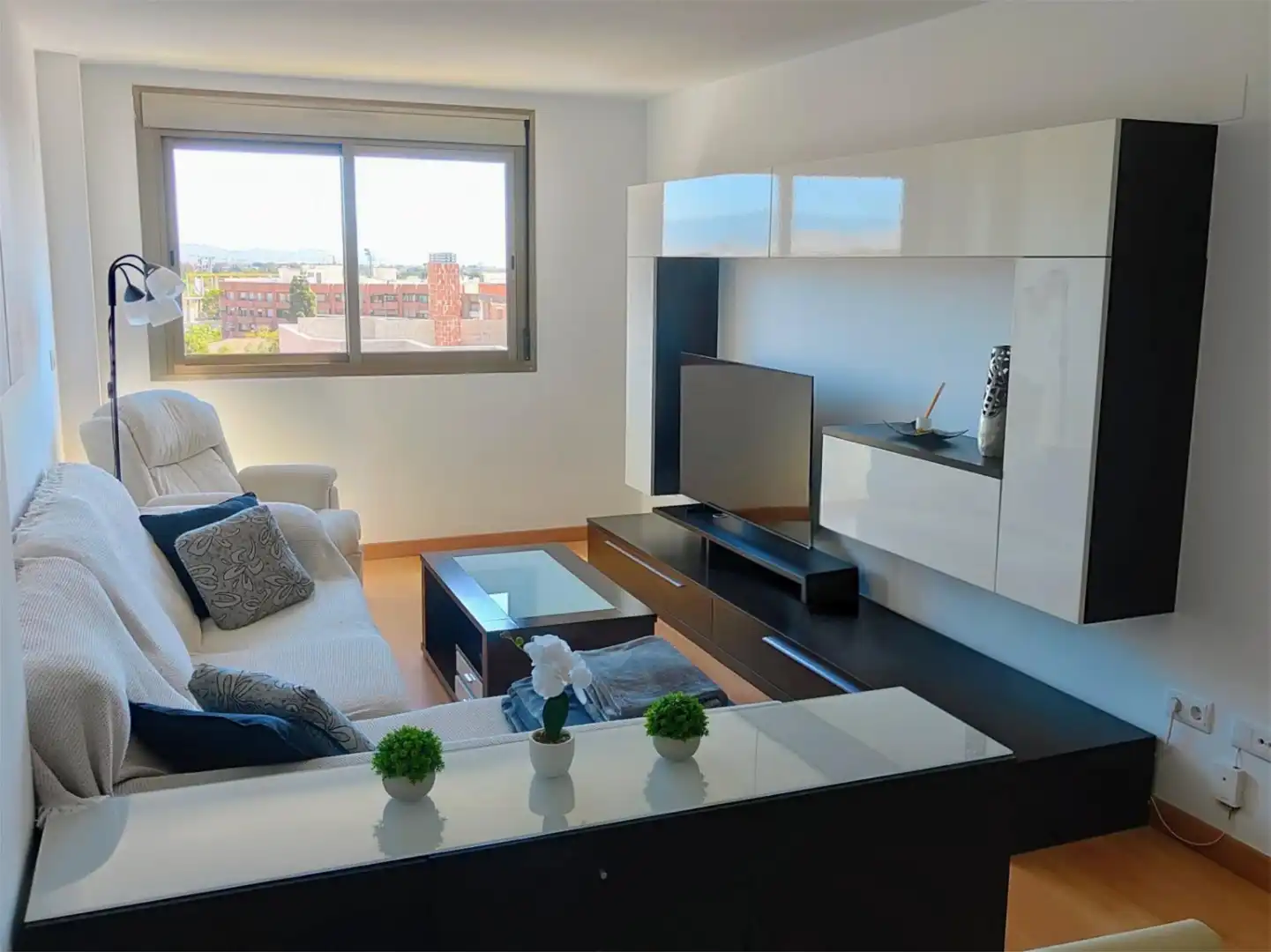 Living room of Flat for rent in San Vicente del Raspeig / Sant Vicent del Raspeig  with Air Conditioner, Heating and Parquet flooring
