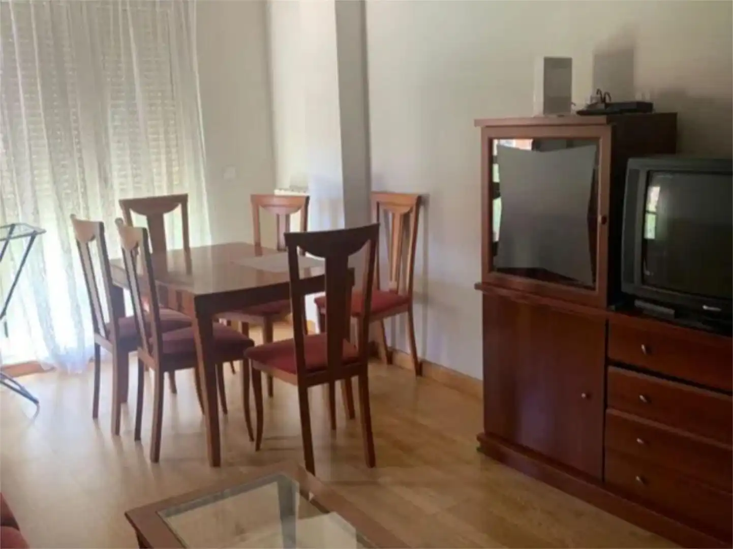 Dining room of Flat for rent in Salamanca Capital  with Heating, Parquet flooring and Furnished