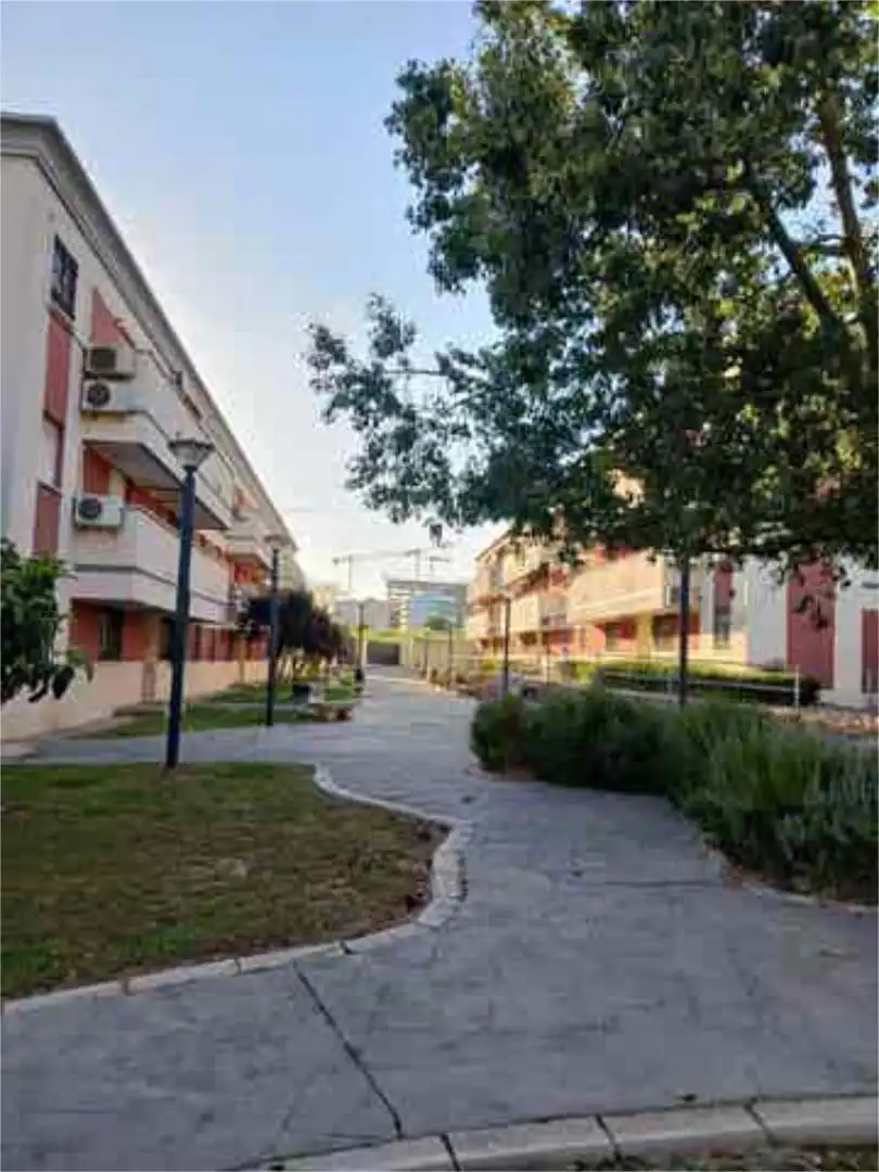 Flat for sale in Aljamar Exterior view of Flat for sale in Tomares with Heating, Private garden and Terrace
